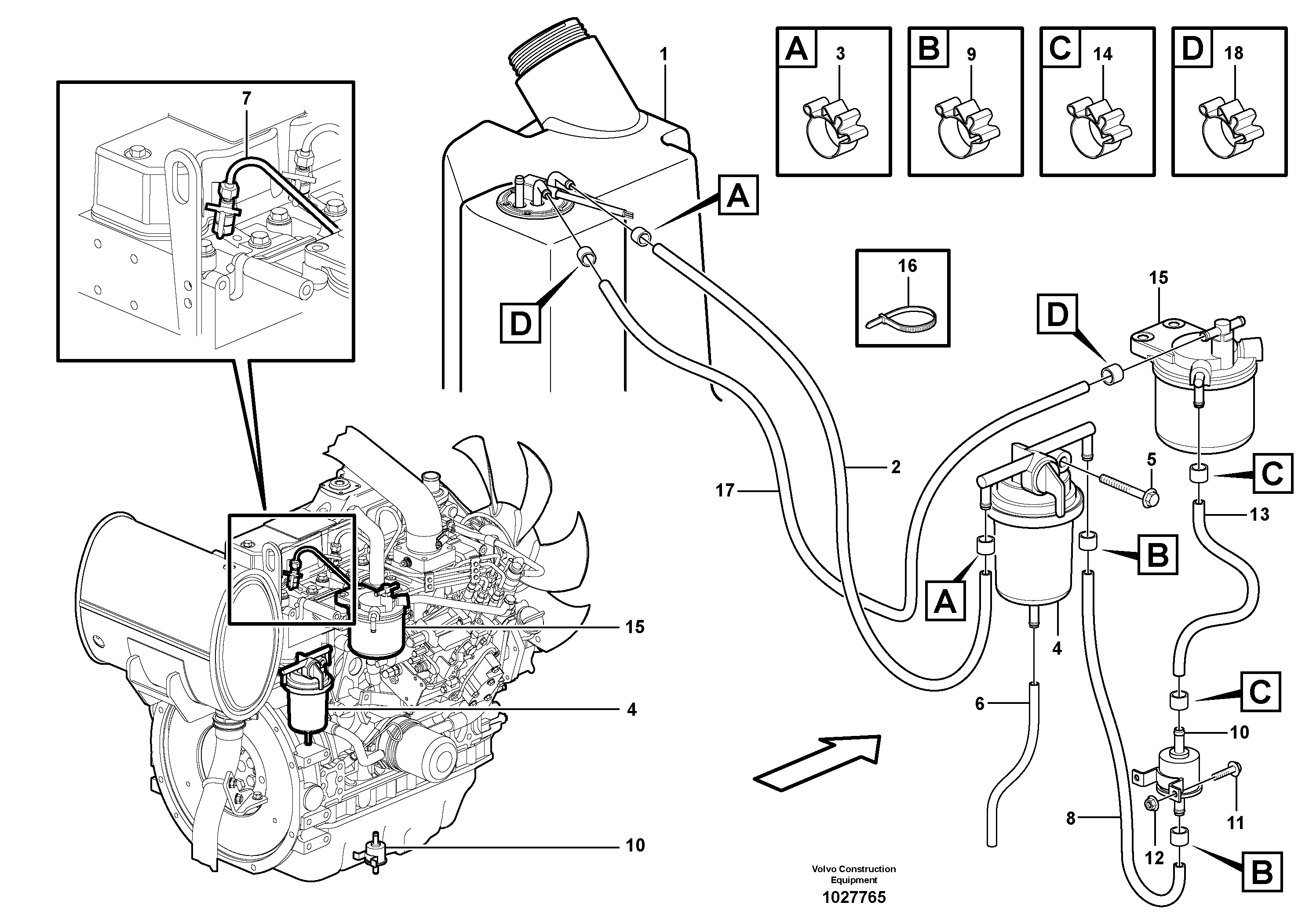 Fuel miser valve VOE11807753 VOLVO