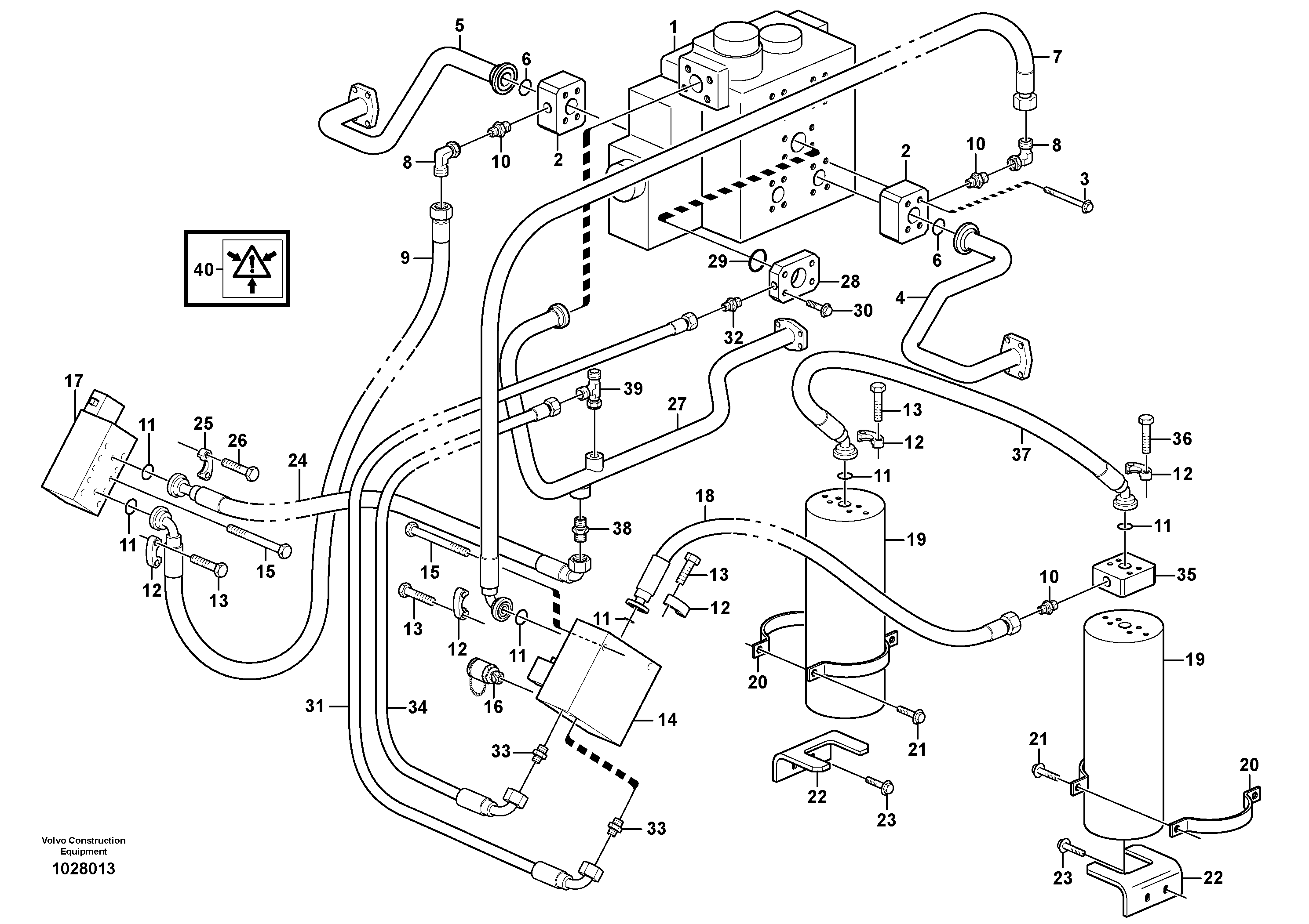 Timing gear casing VOE11147972 VOLVO