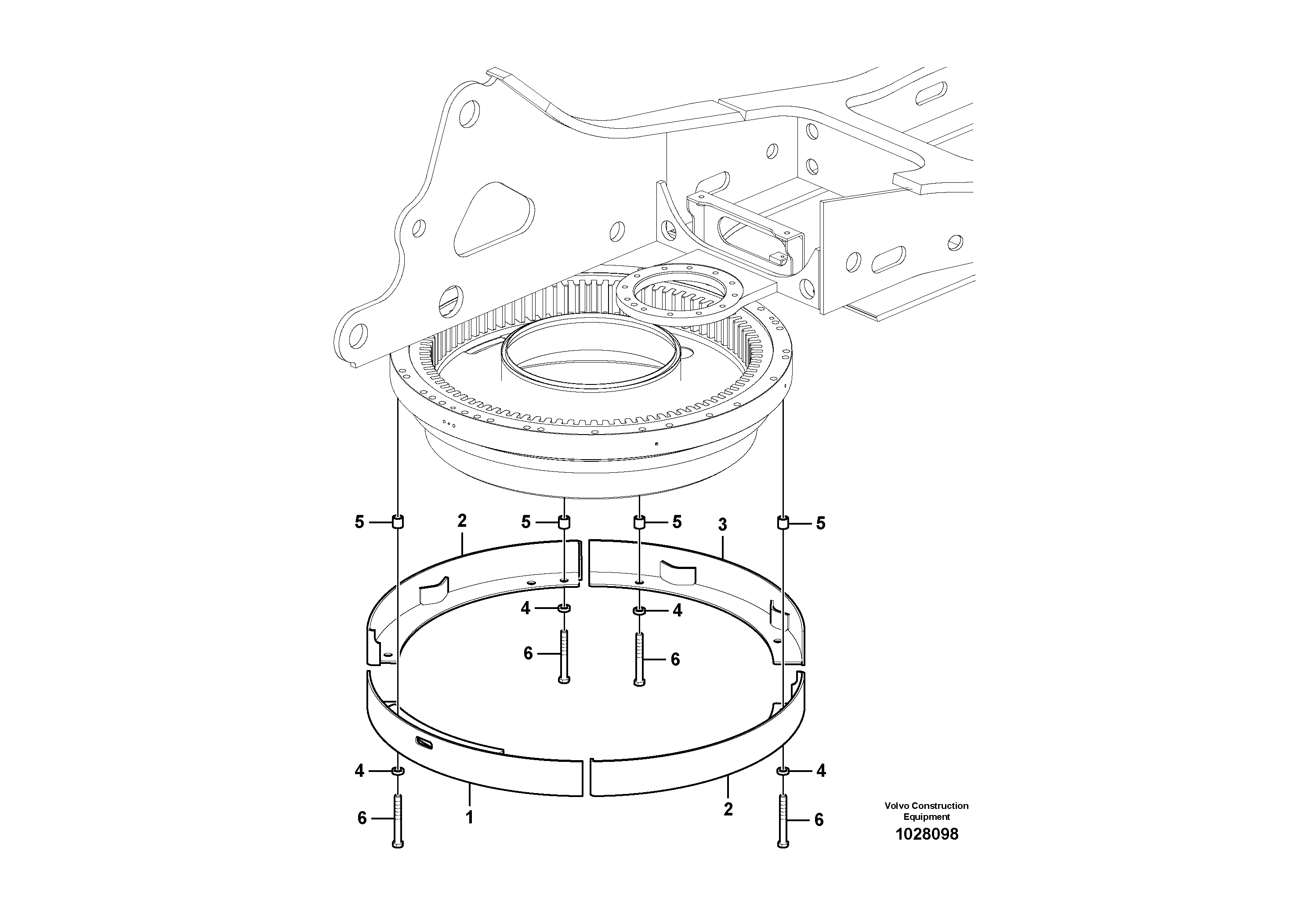 Mounting rail VOE60110037 VOLVO