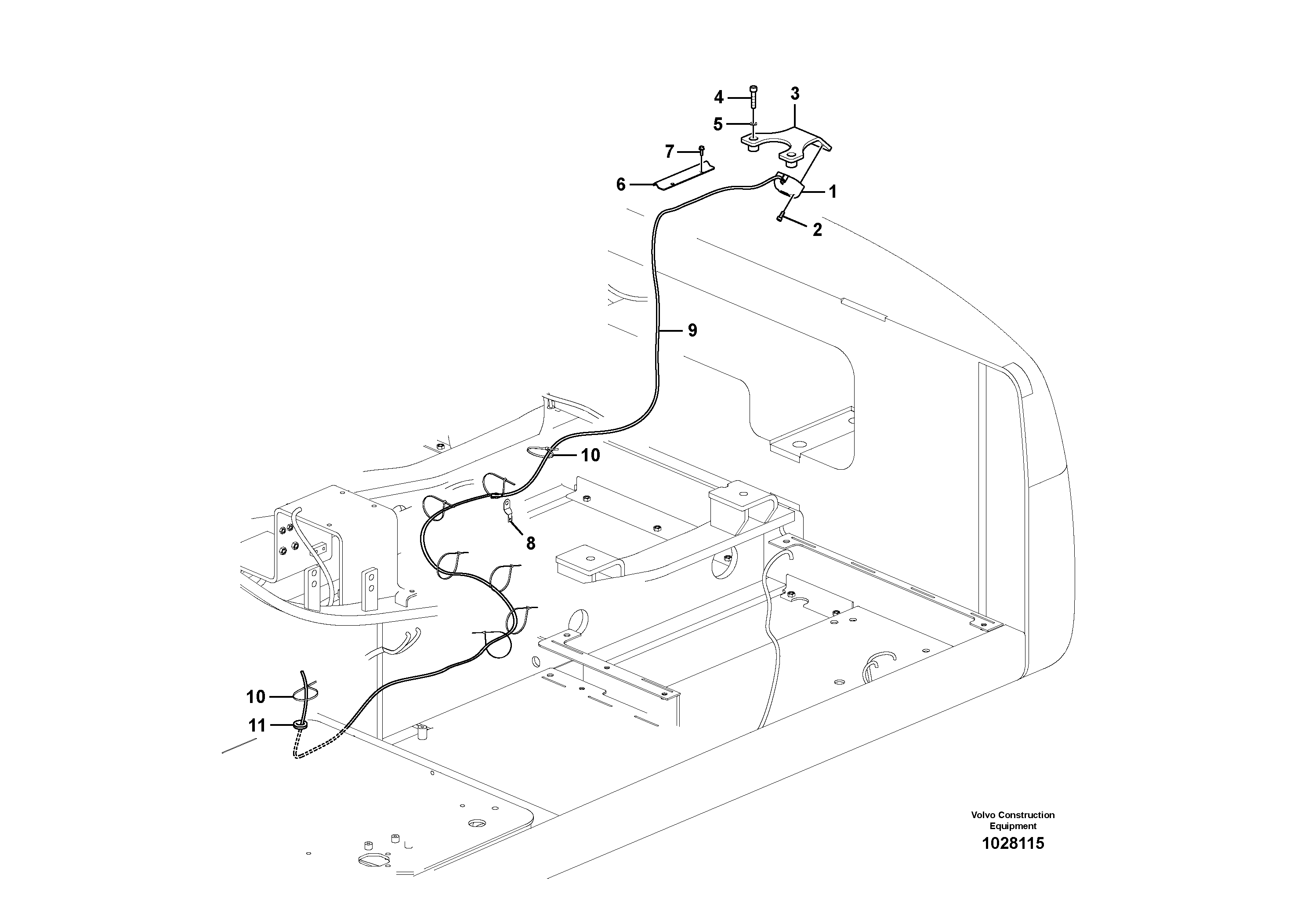 Seat frame VOE14612835 VOLVO