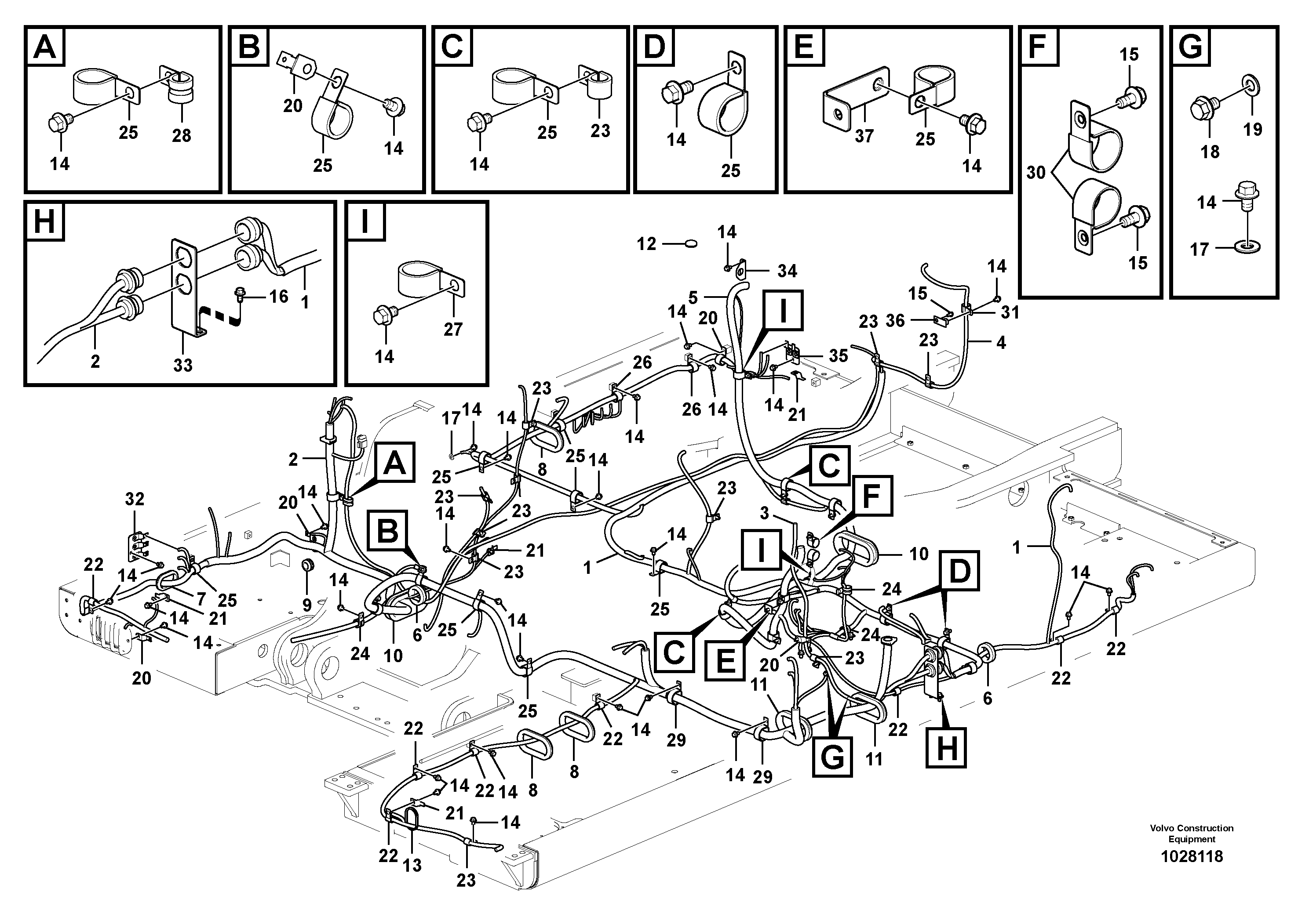 Seat frame RM/VOE14554703 VOLVO