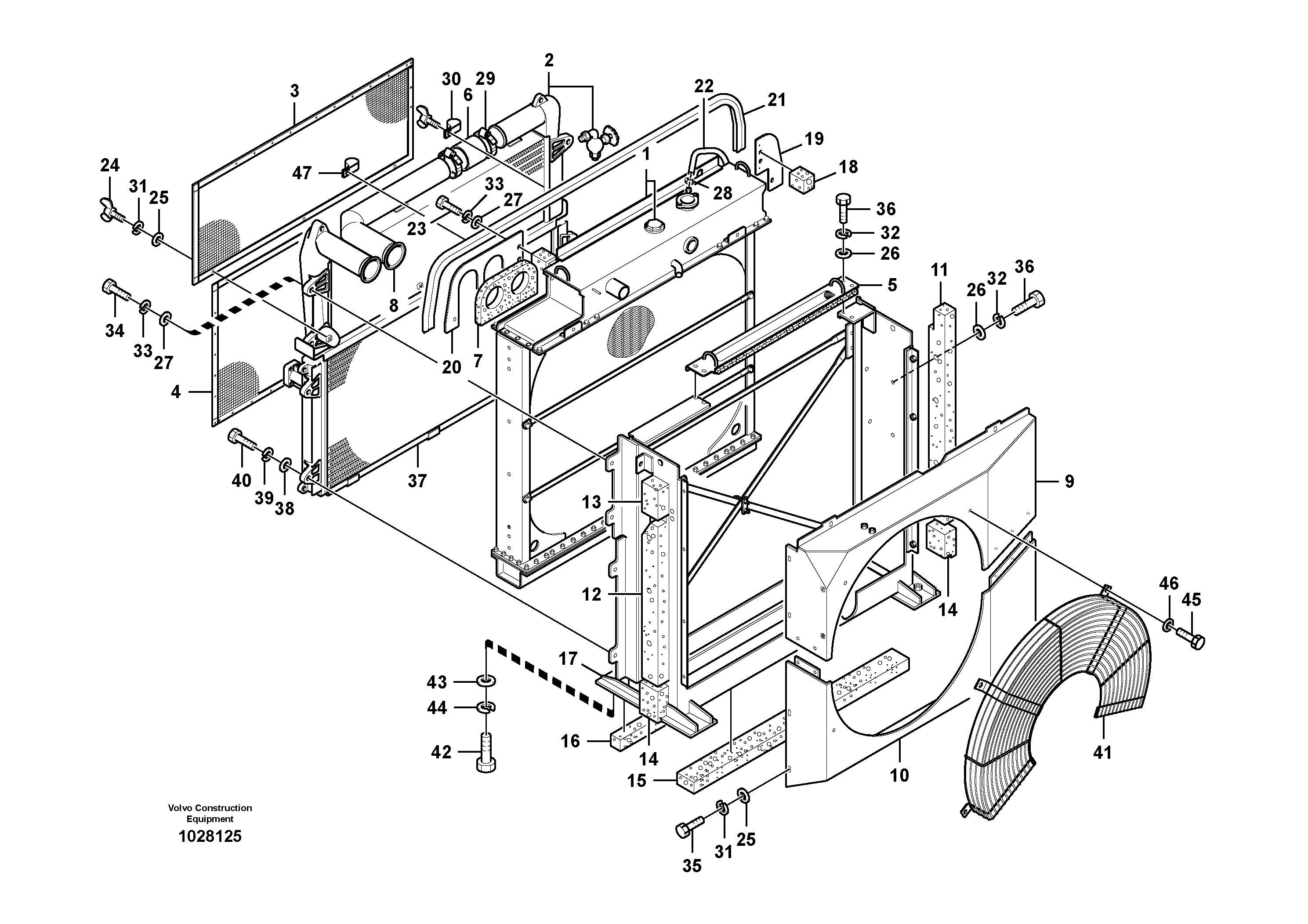 Radiator VOE14566119 VOLVO