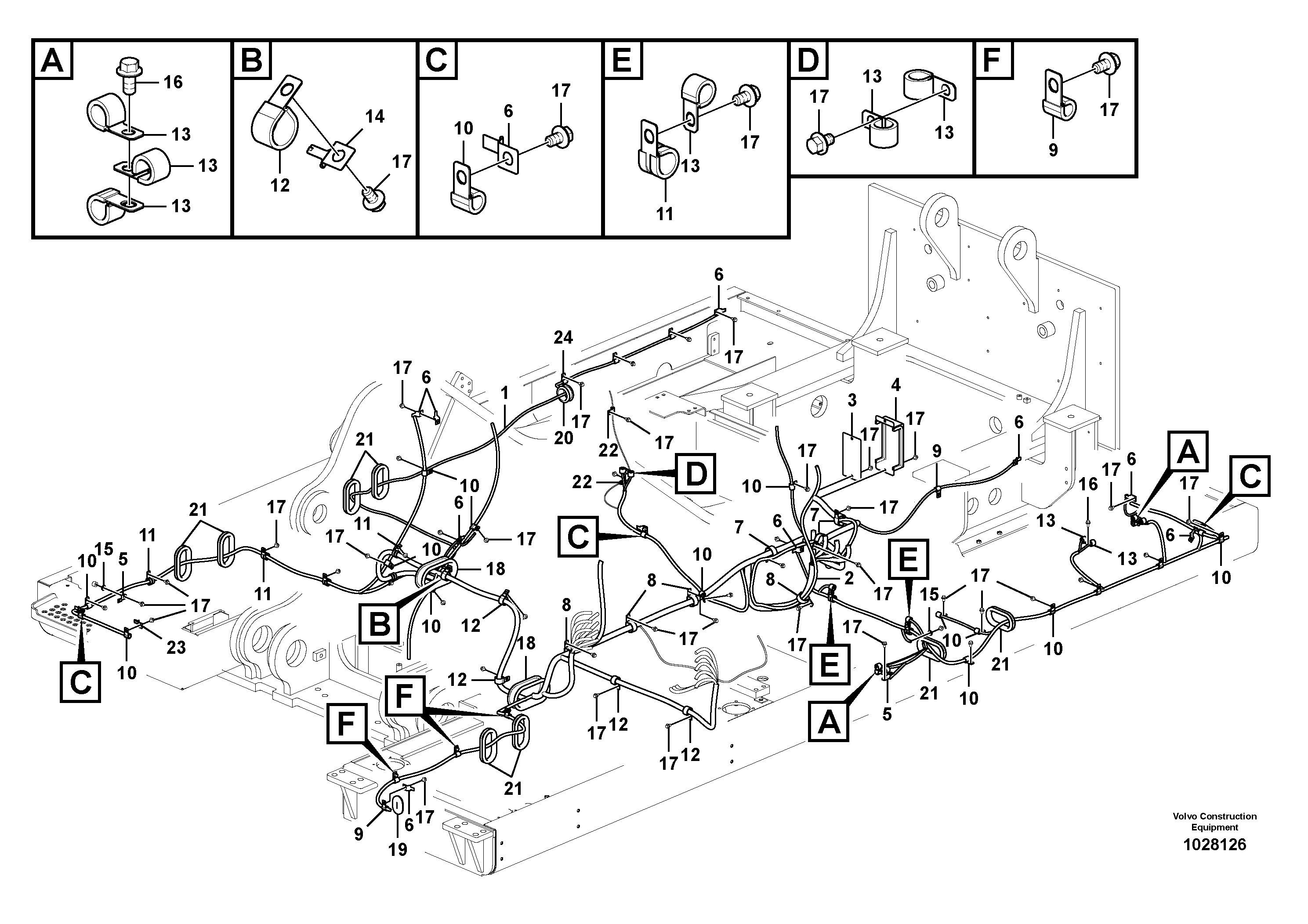Wire harness VOE14631817 VOLVO