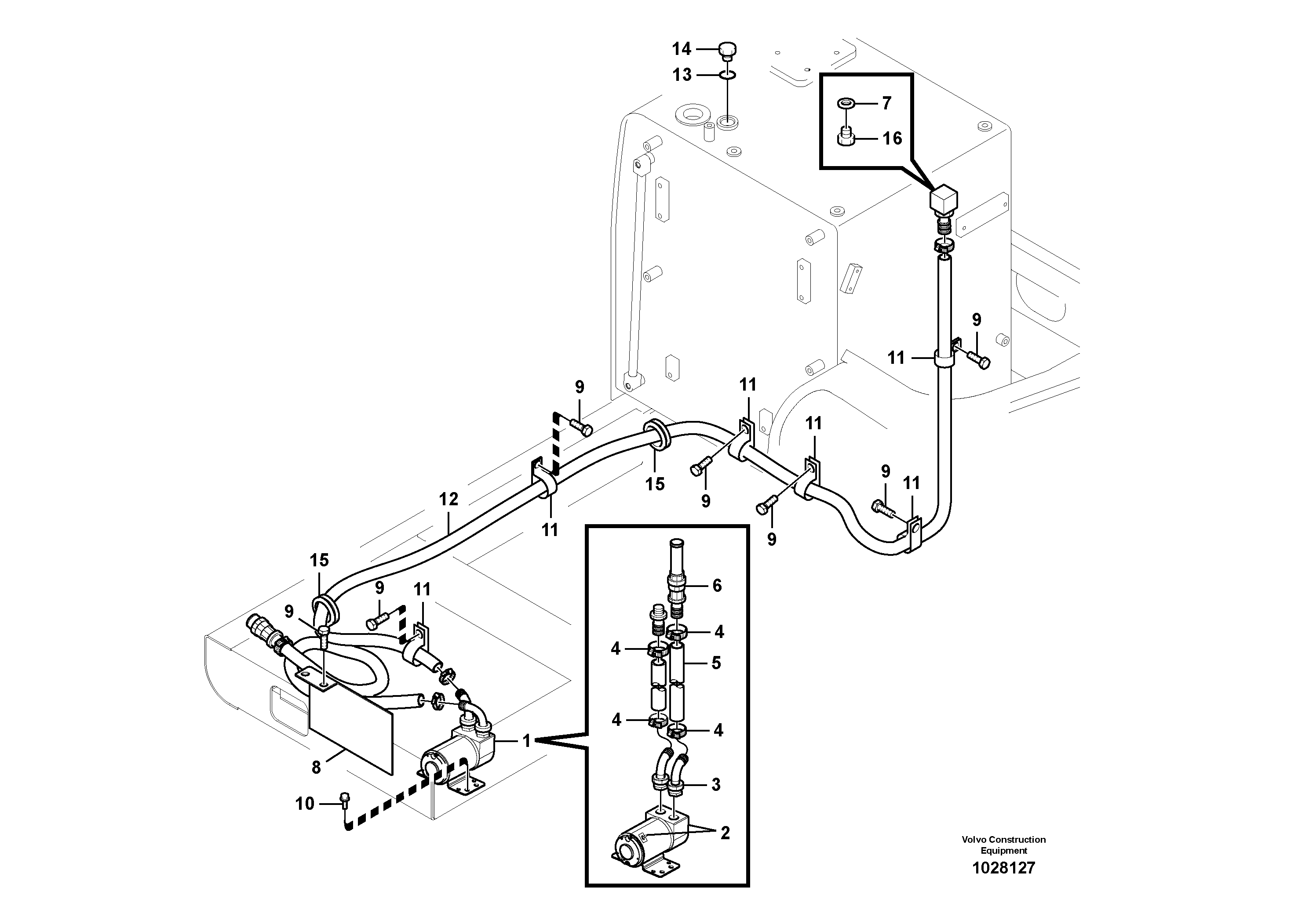 Fuel Fill Pump VOE14525189 VOLVO