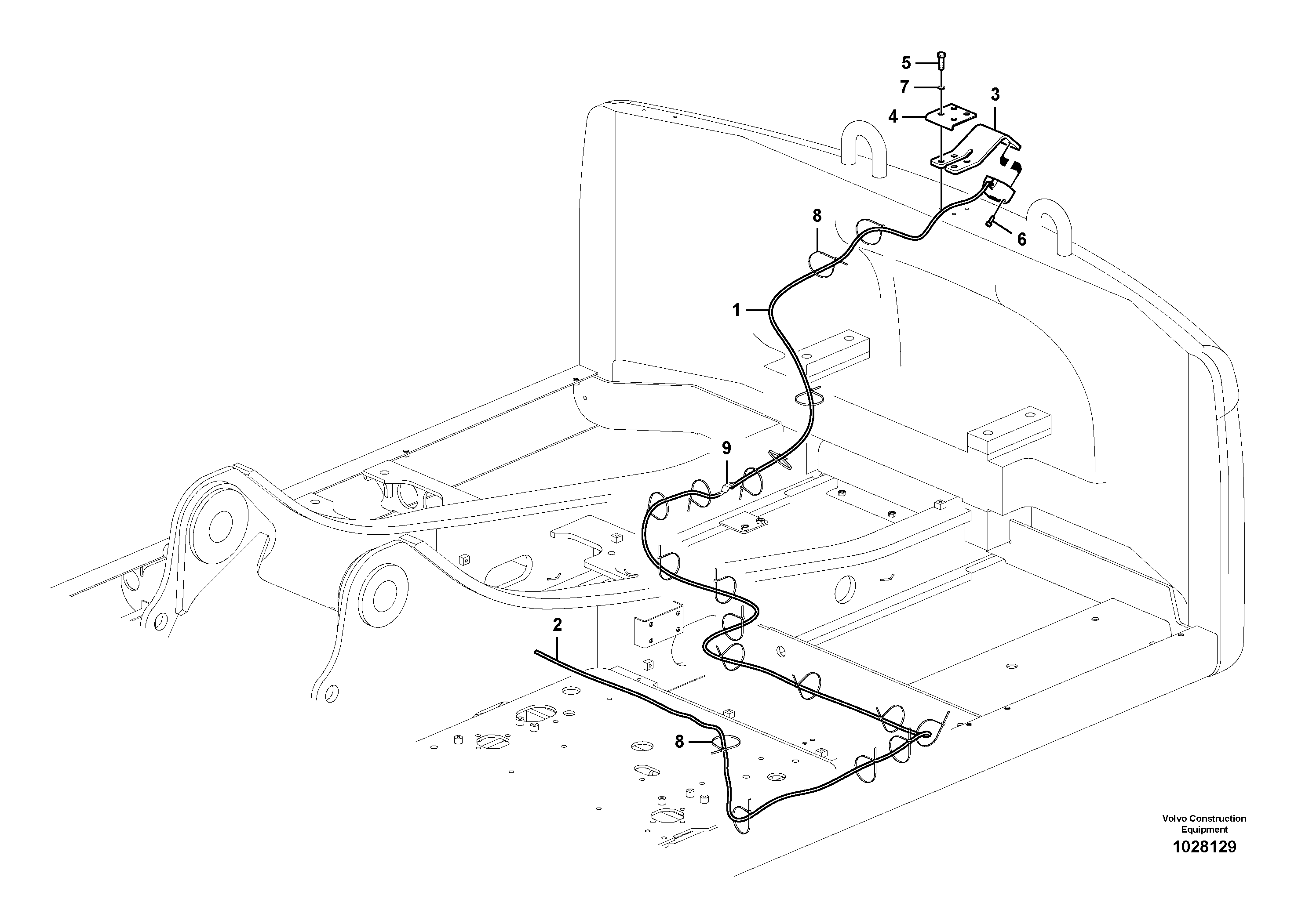 Seat frame VOE14558372 VOLVO