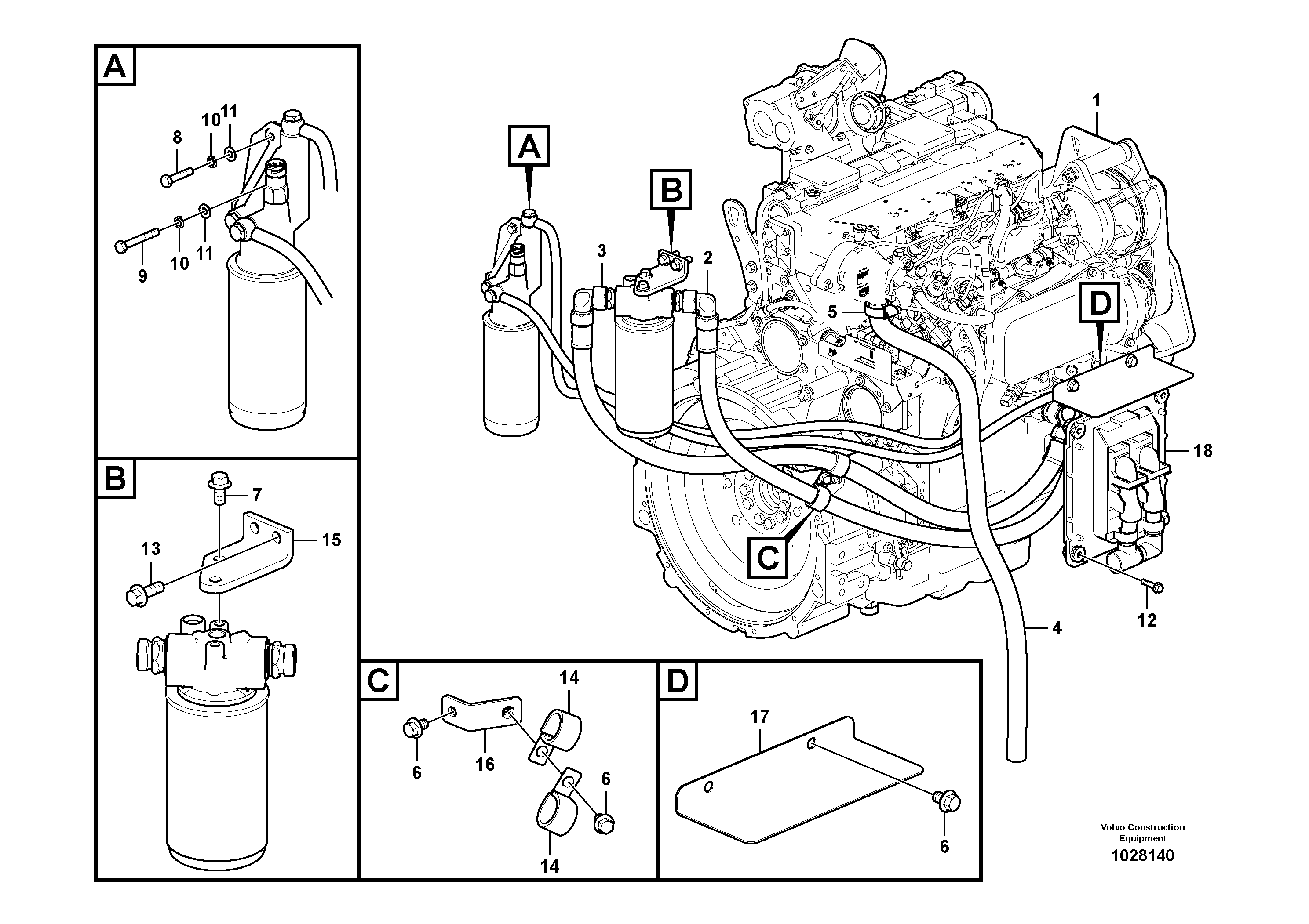 Seat frame VOE14564480 VOLVO