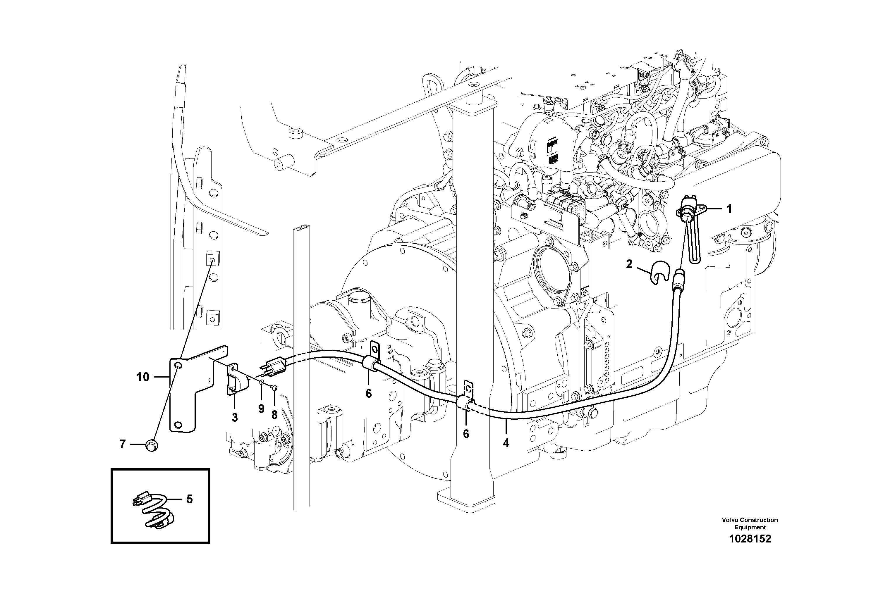 Seat frame VOE14566852 VOLVO