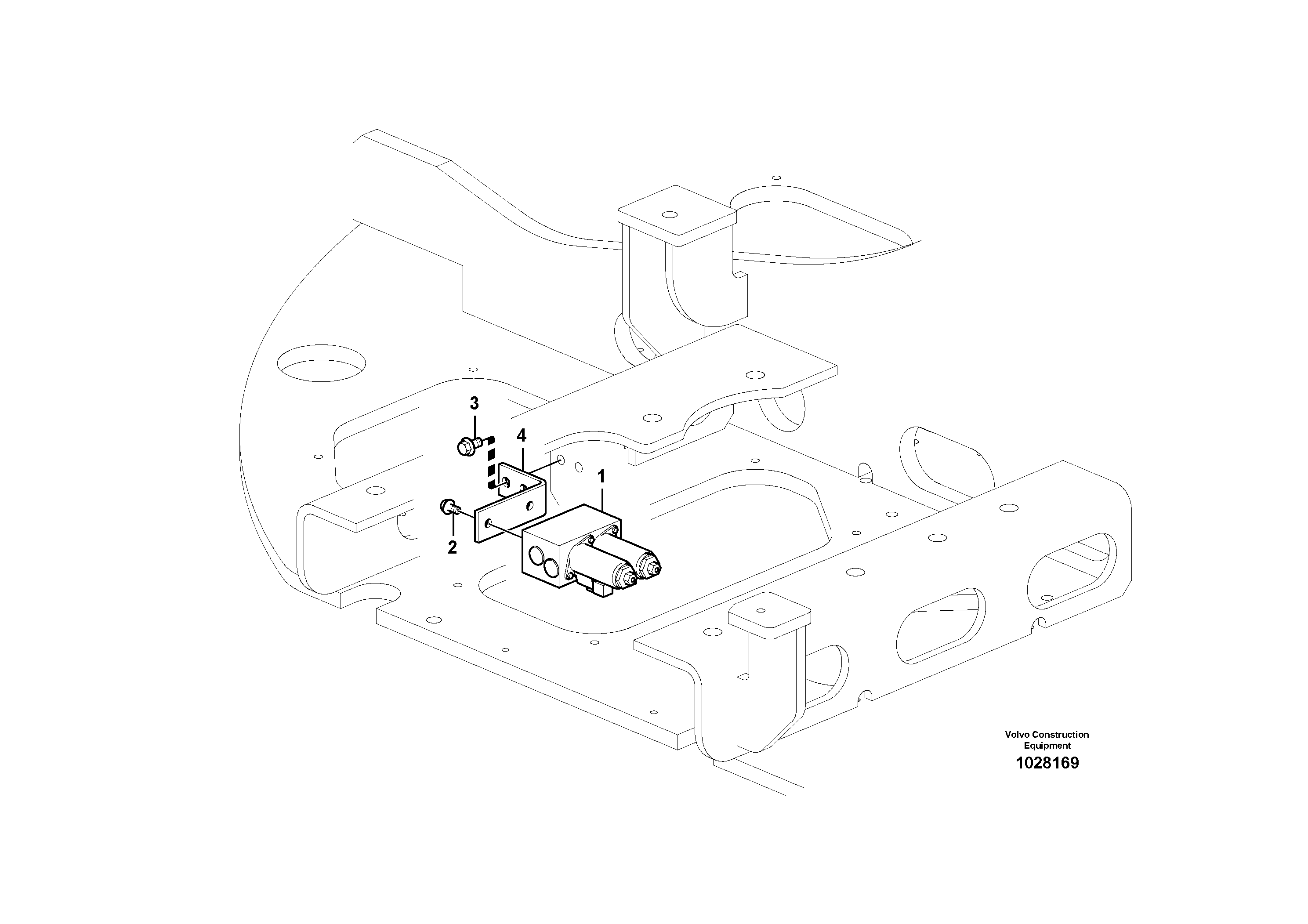 Seat frame VOE14552869 VOLVO