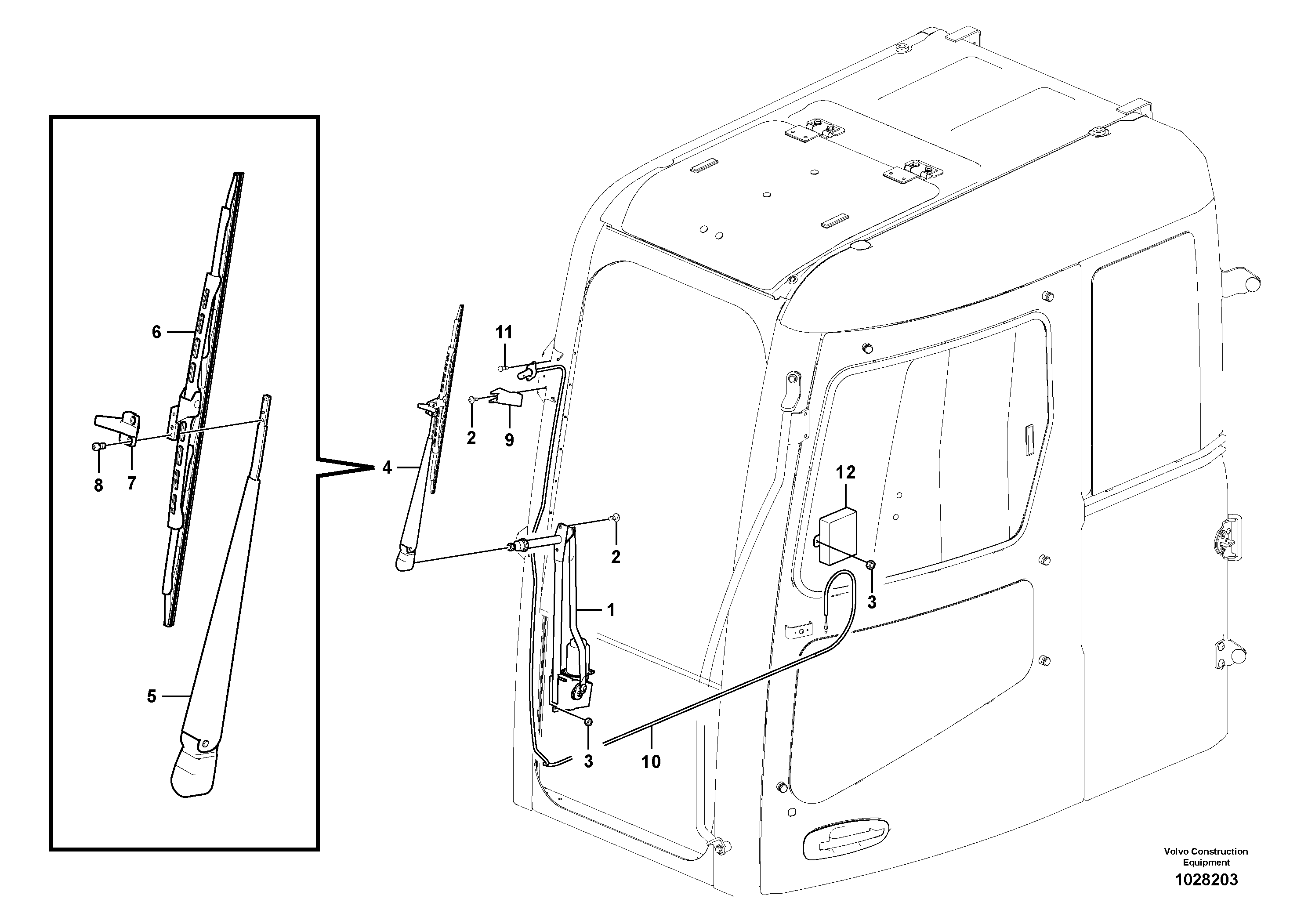 Wiper VOE14570968 VOLVO