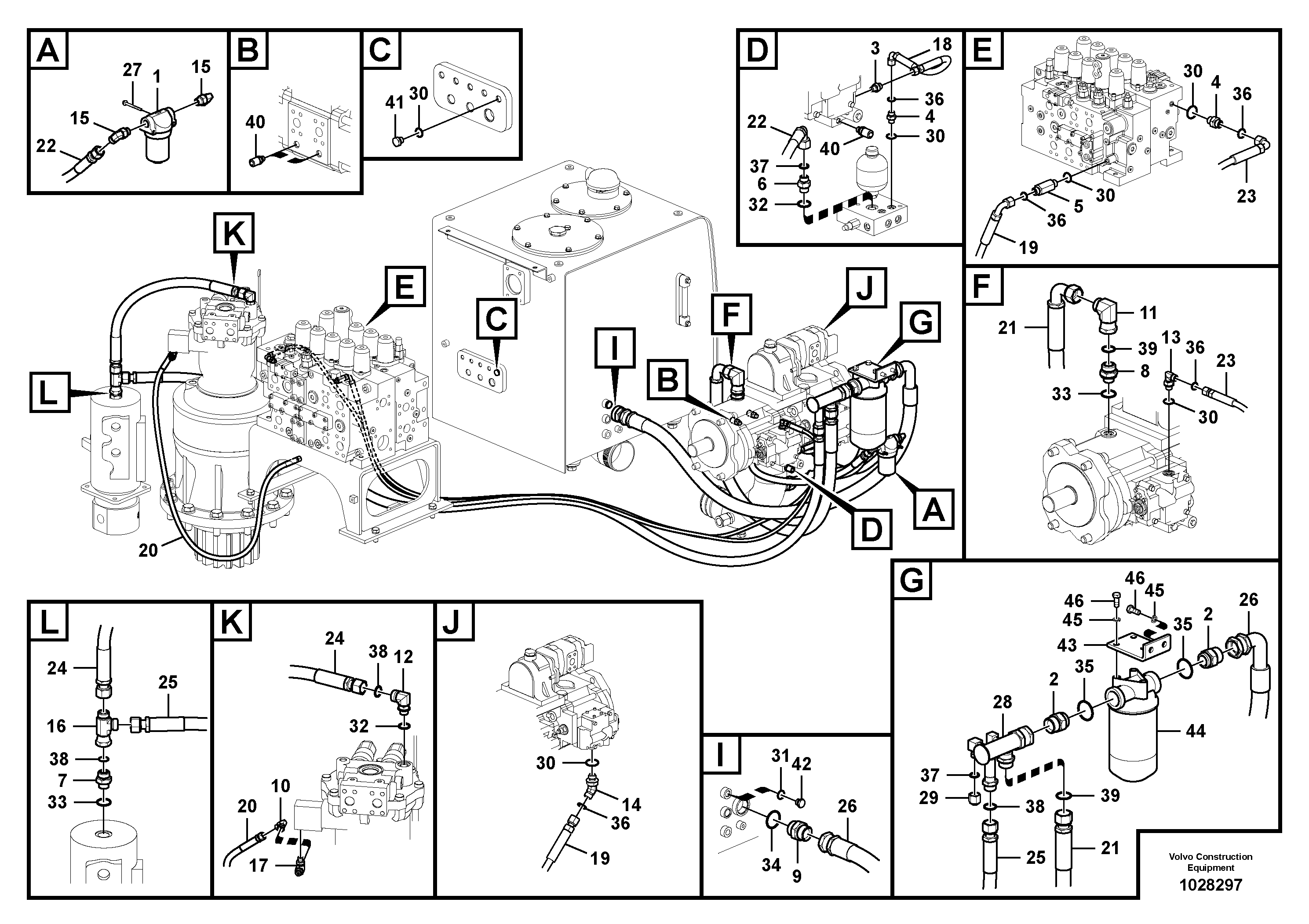 Timing gear casing VOE937609 VOLVO