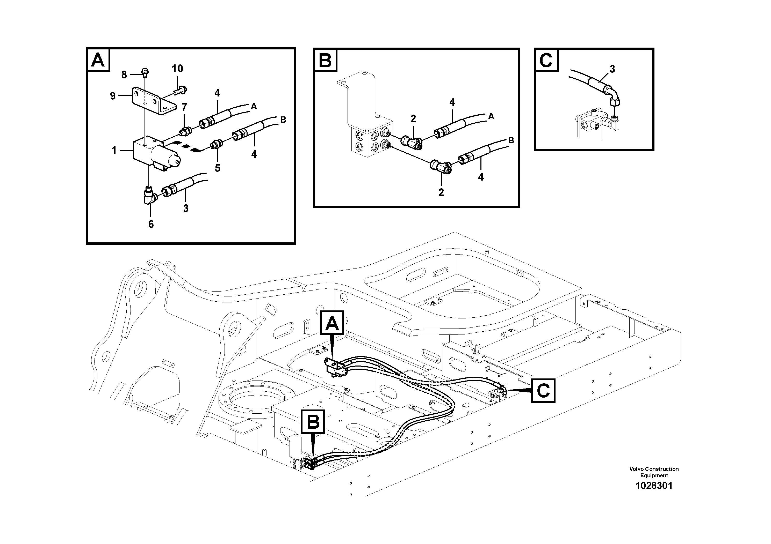 Seat frame VOE14573094 VOLVO