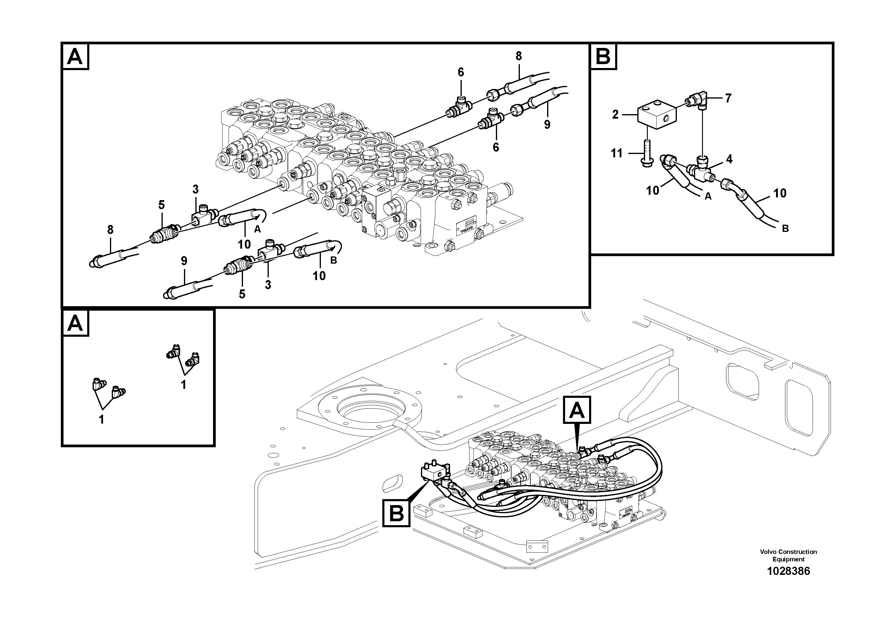 Fuel pipes, RM/VOE14587174 VOLVO