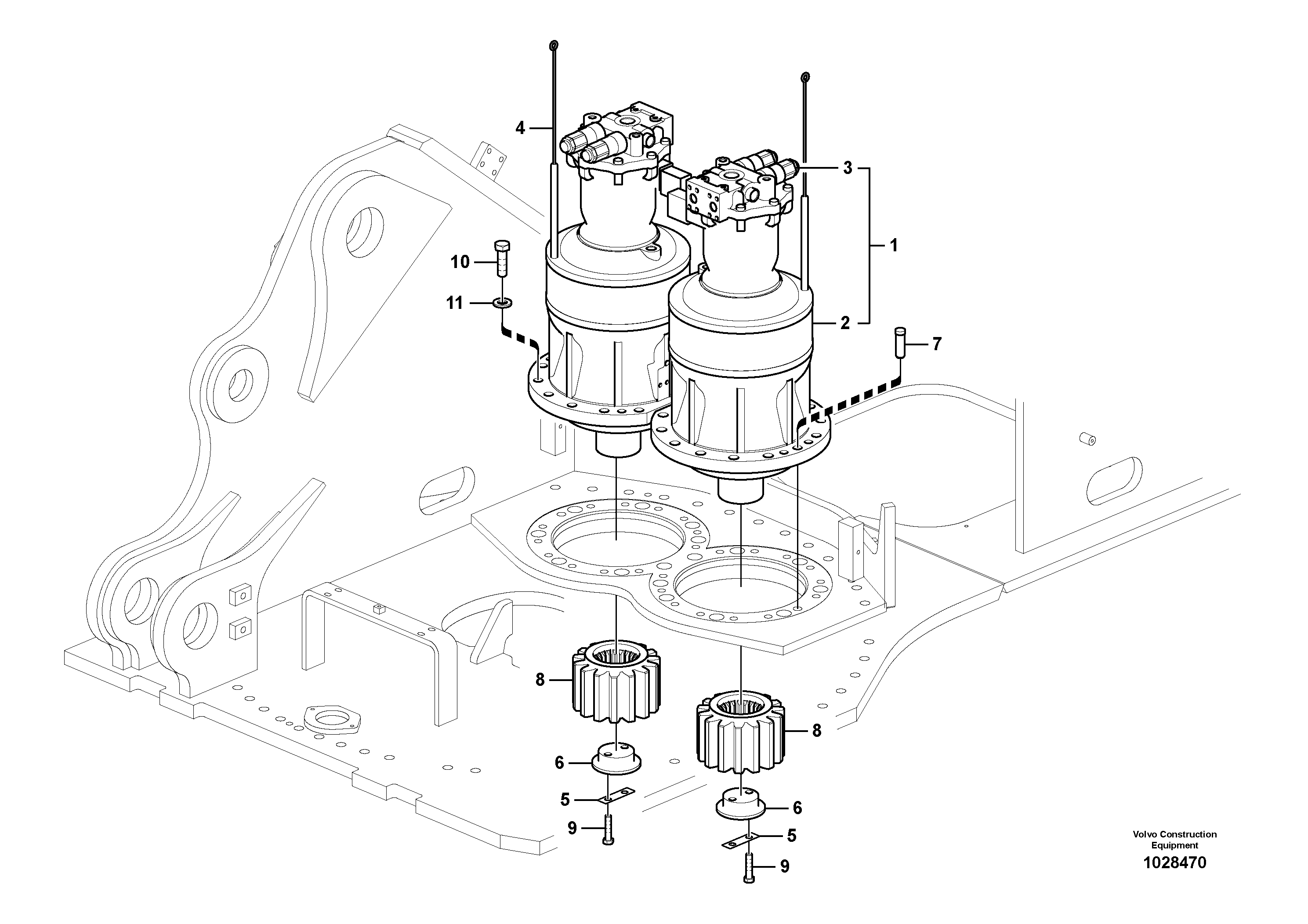 Damping material set VOE14522563 VOLVO