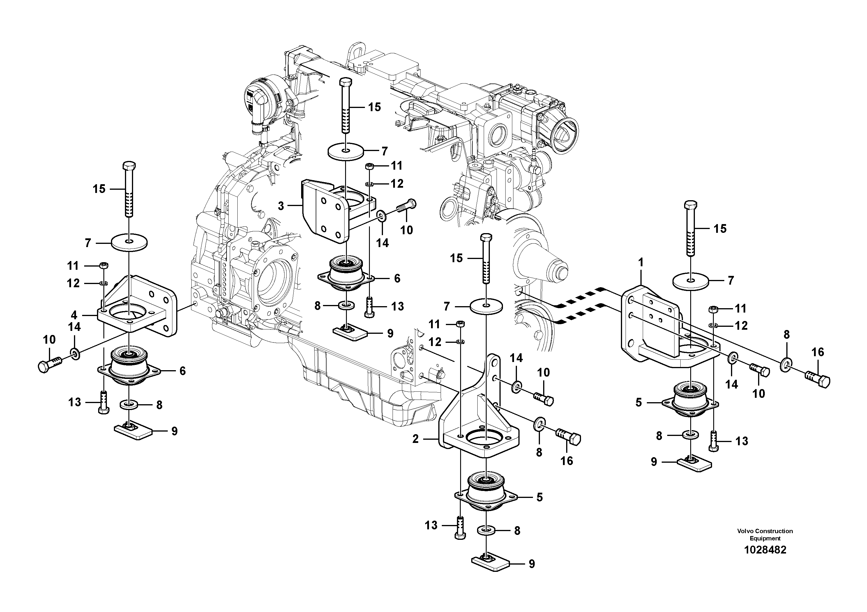 Seat frame VOE14557580 VOLVO