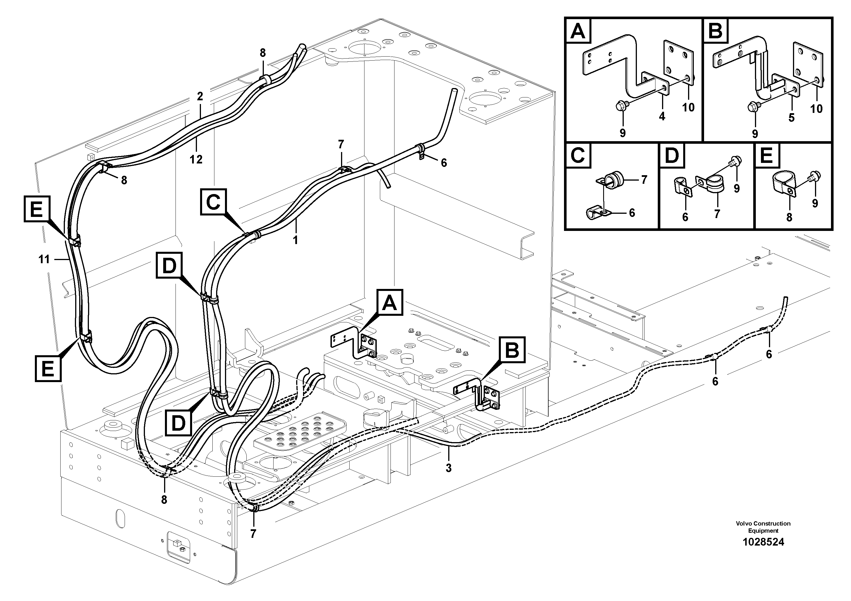 Cable harness VOE14560912 VOLVO