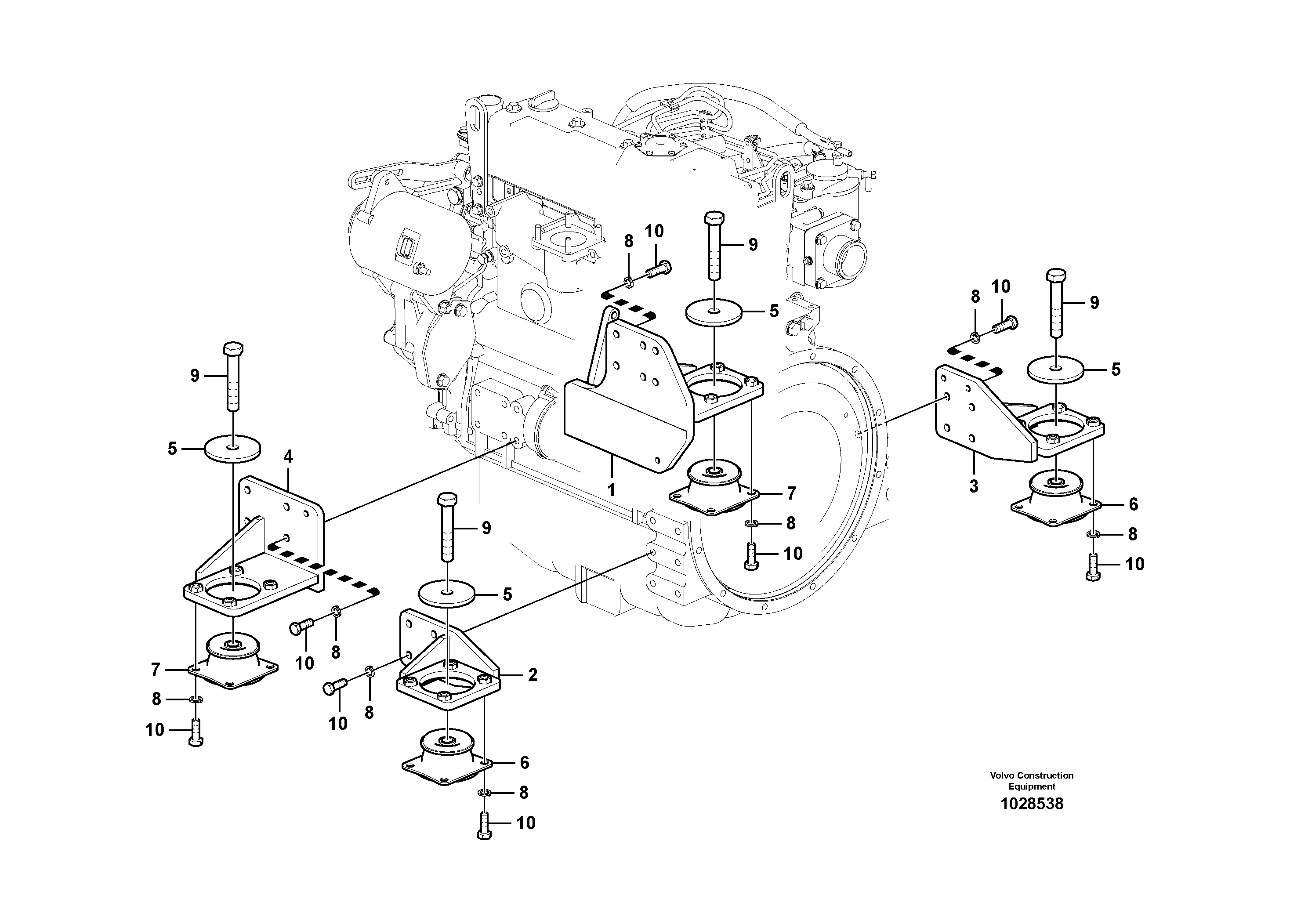 Seat frame VOE14639845 VOLVO