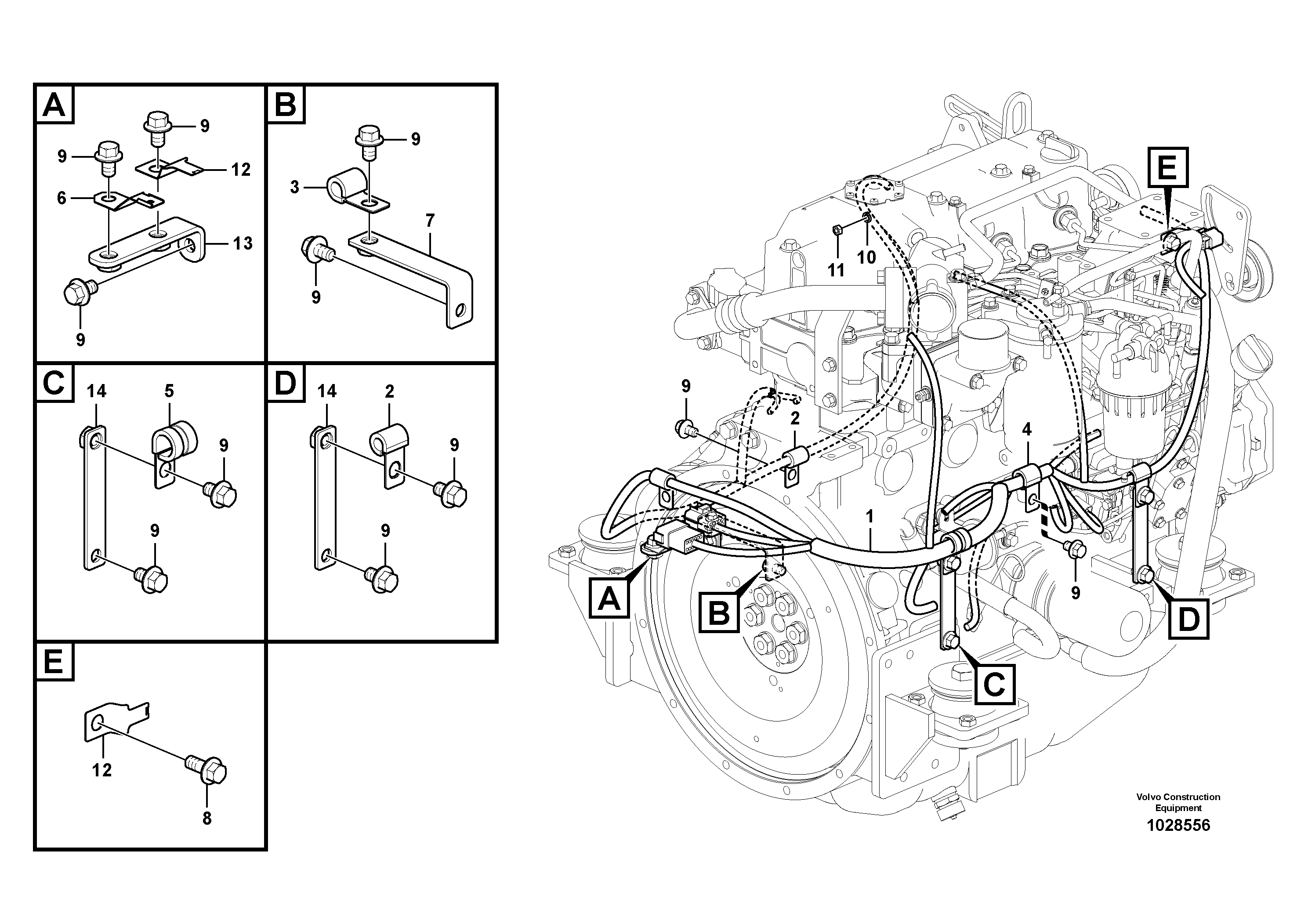 Wire harness VOE14558570 VOLVO