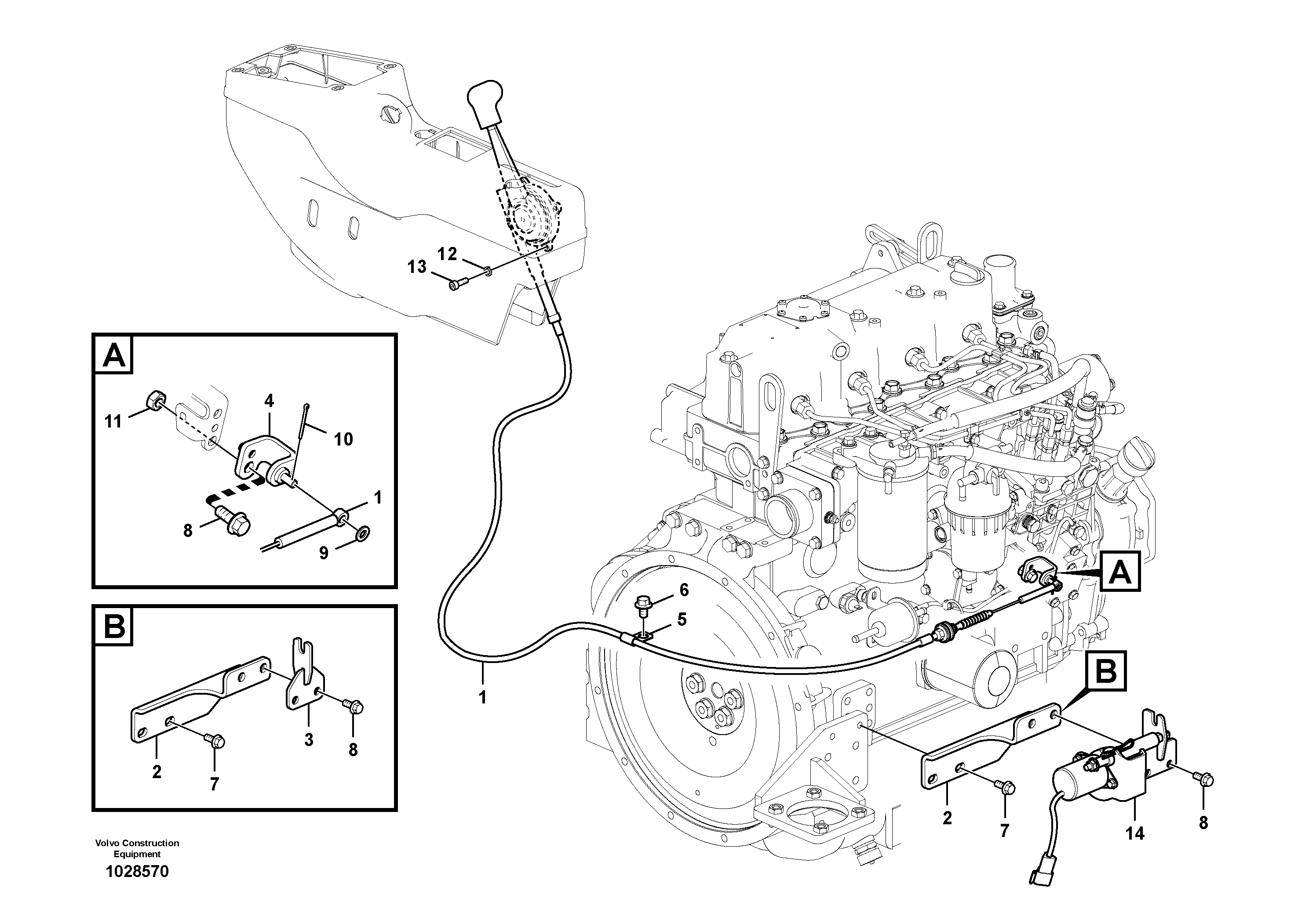 Seat frame VOE14555271 VOLVO