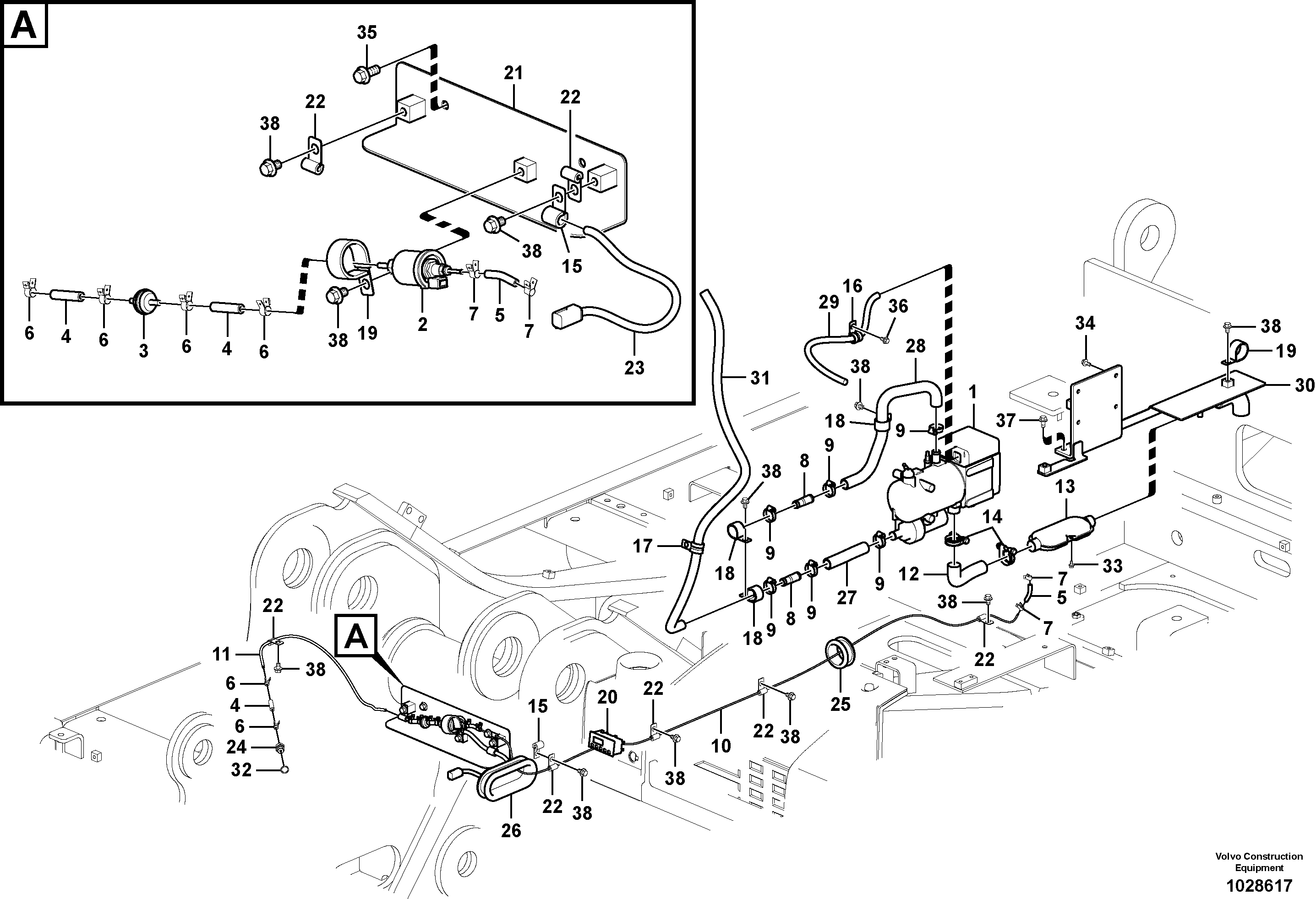 Seat frame VOE14604635 VOLVO