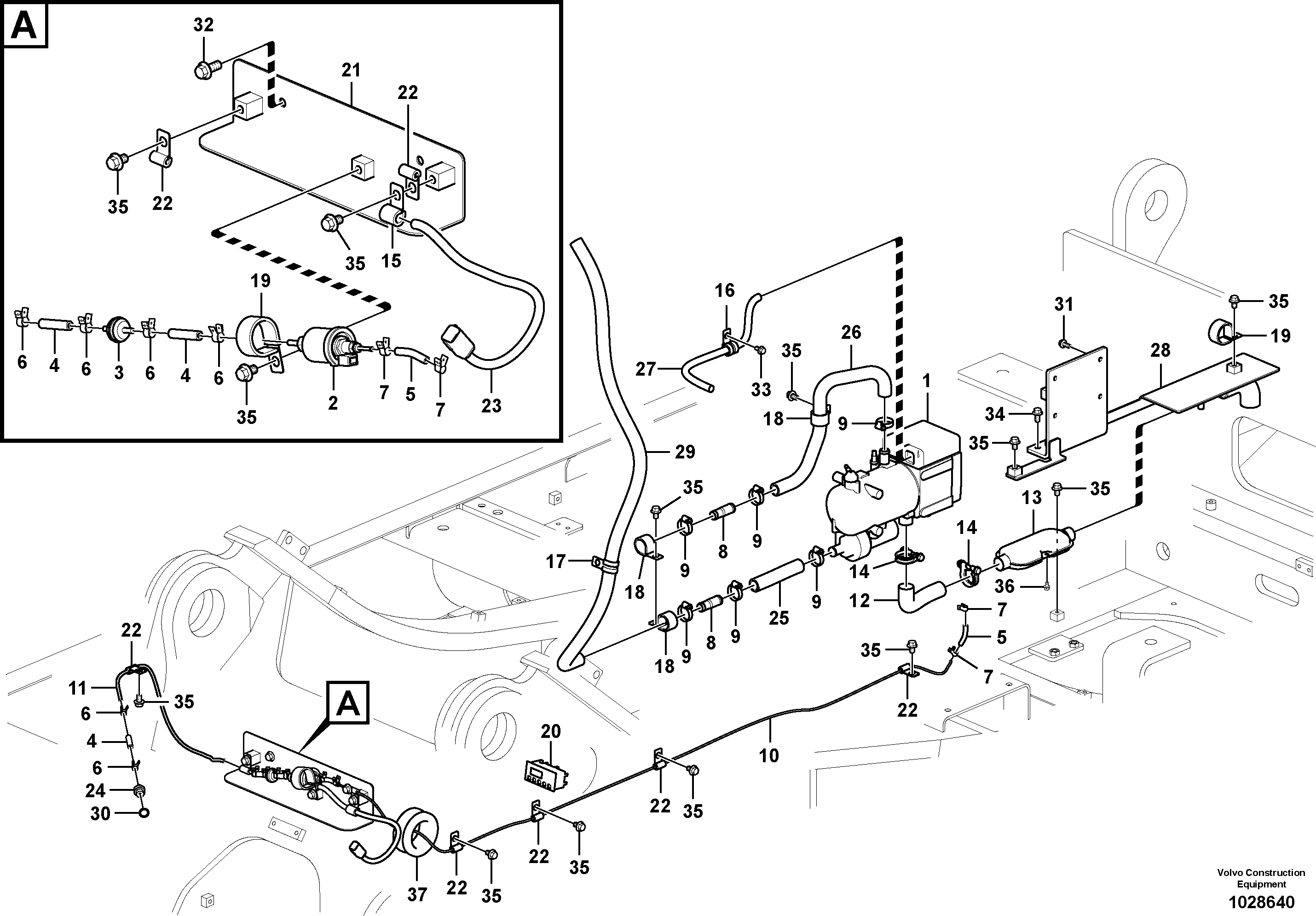 Seat frame VOE14616719 VOLVO