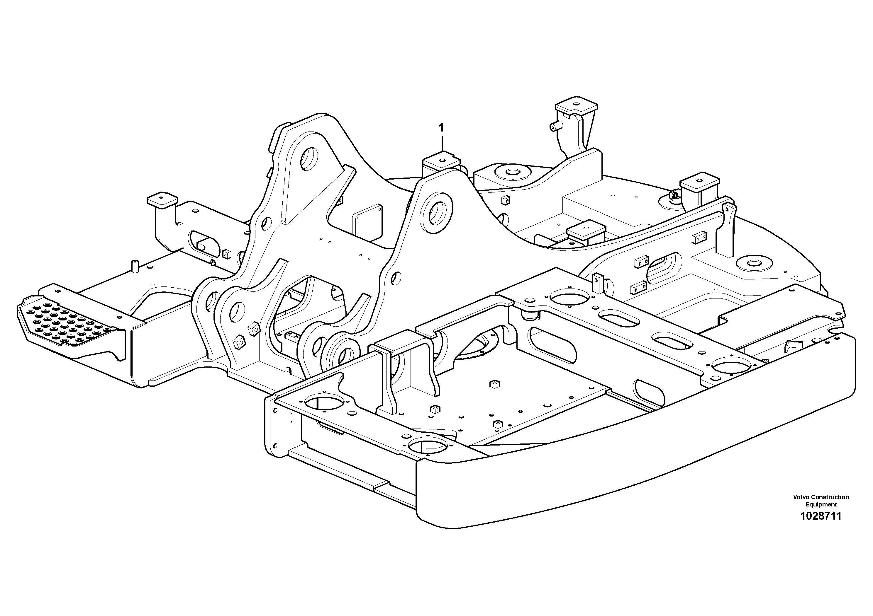 Pedal bracket R.h. VOE14616981 VOLVO