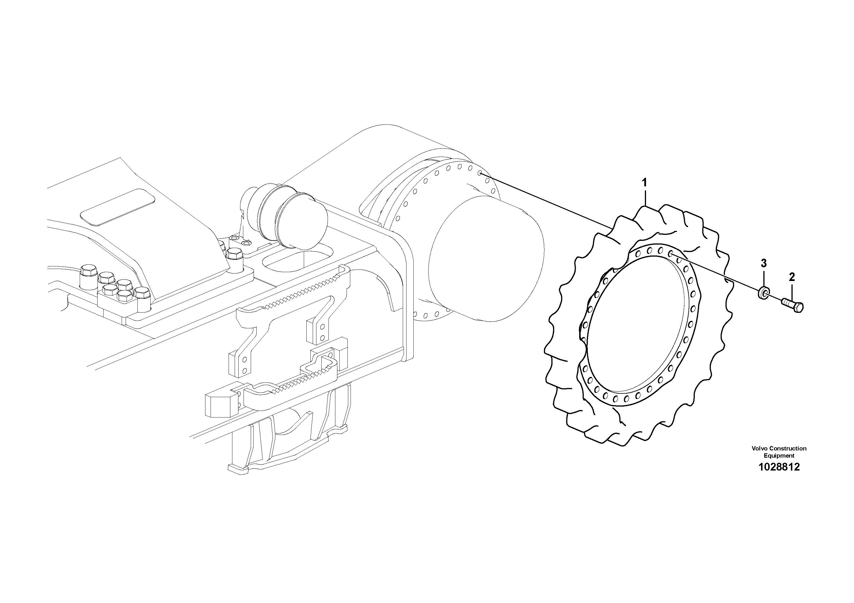 Mounting rail VOE60110025 VOLVO