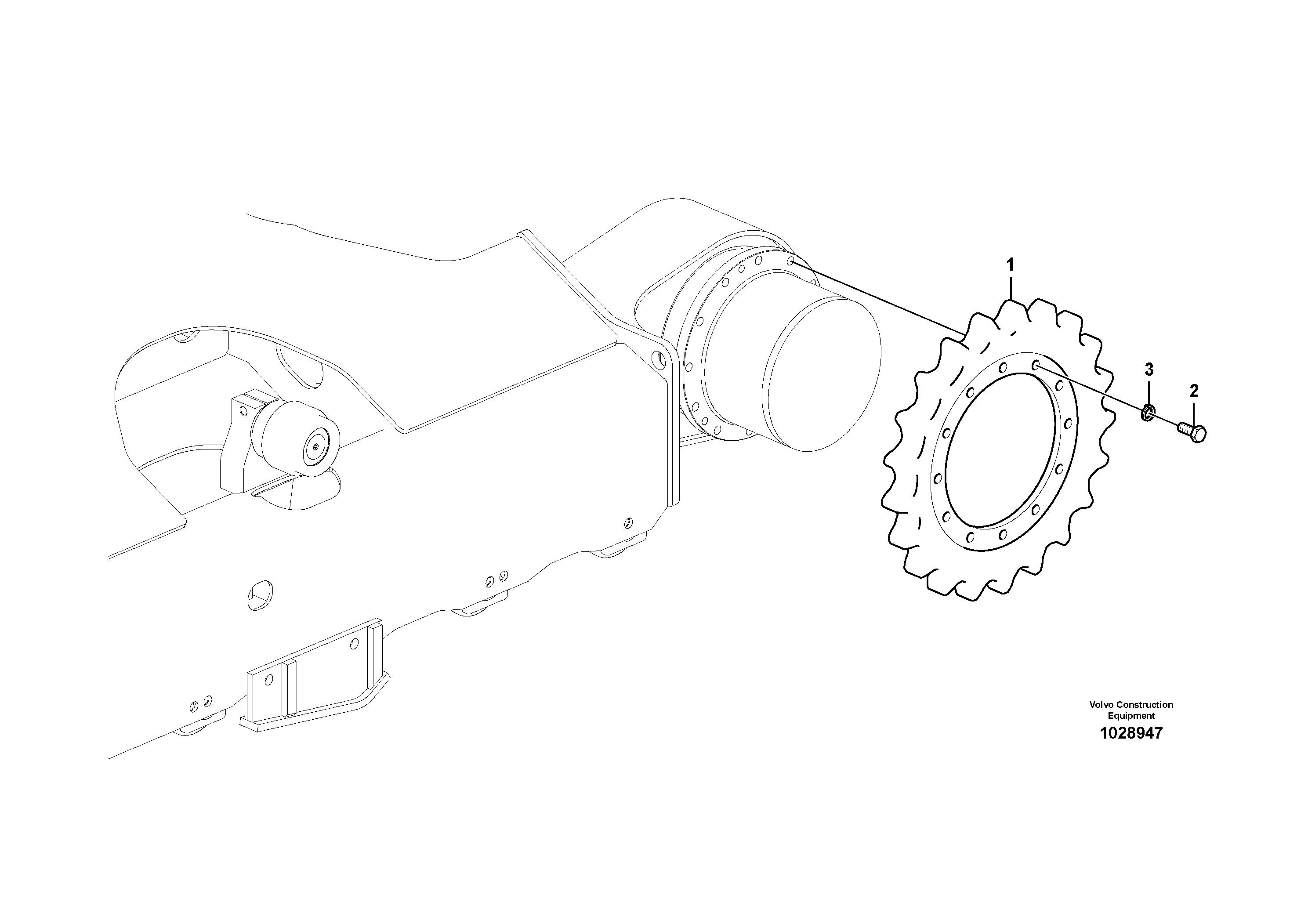 Mounting rail VOE15697098 VOLVO