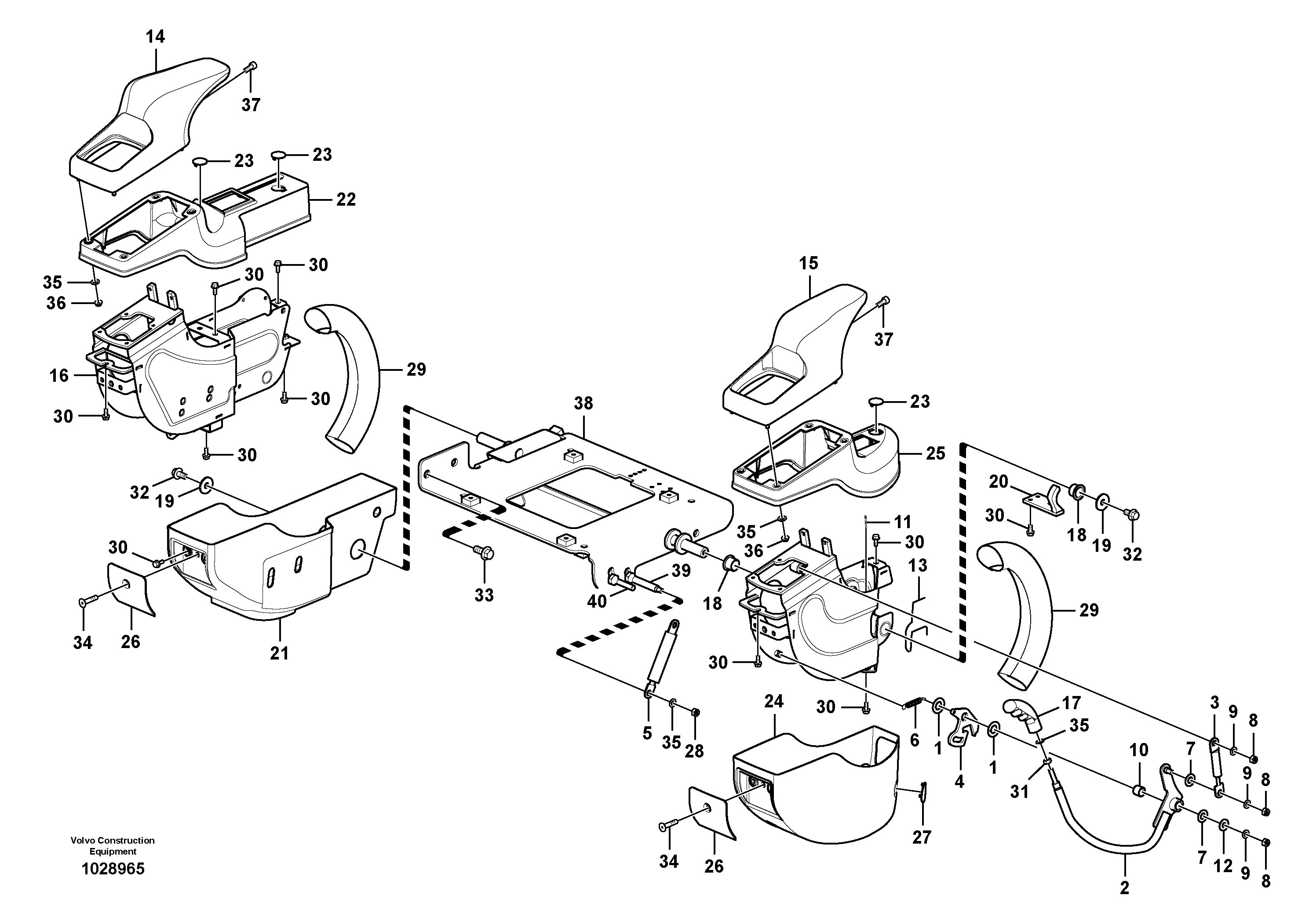 Balancer gasket VOE14554094 VOLVO