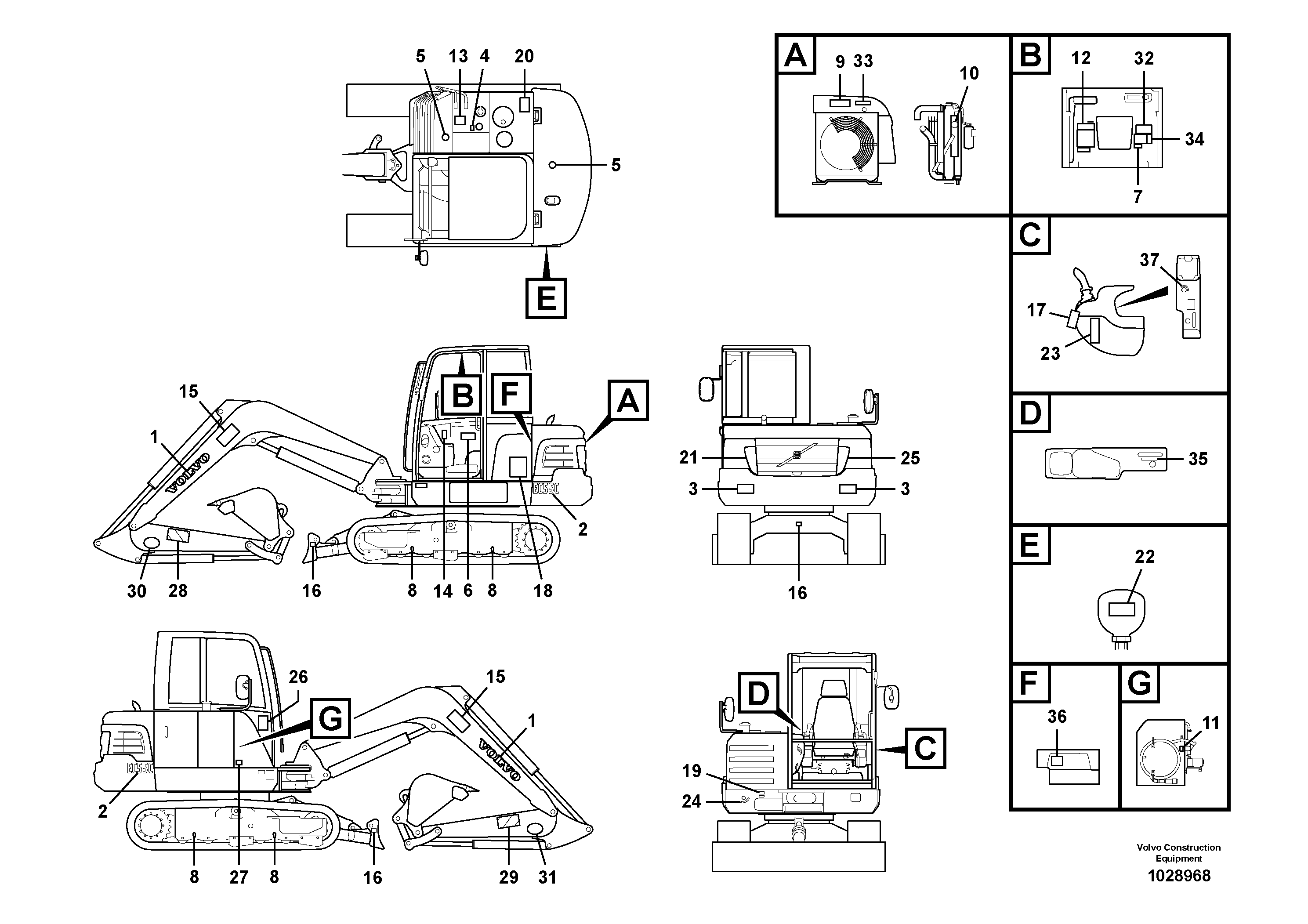 Cylinder Block VOE14570282 VOLVO