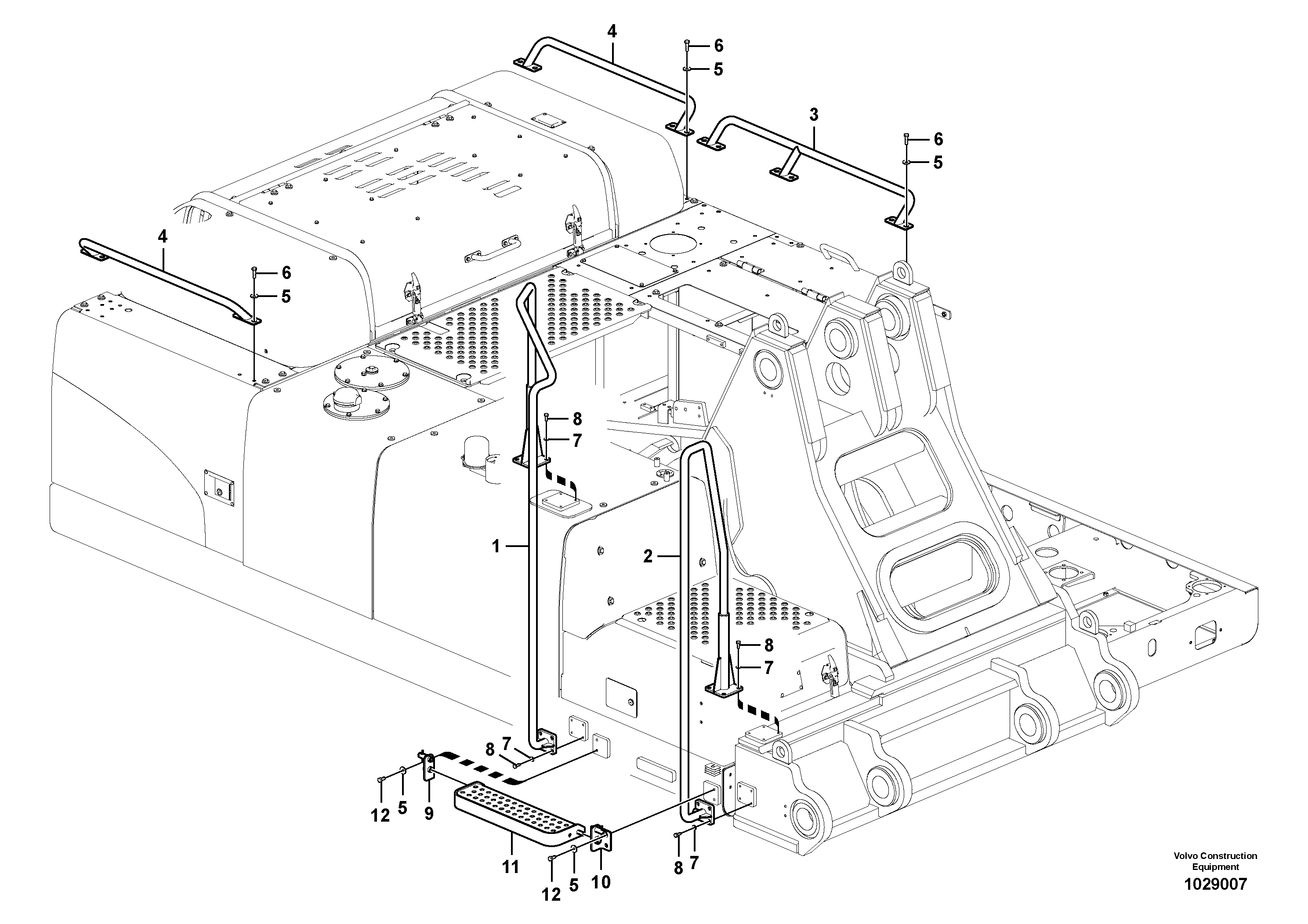 Seat frame VOE14595071 VOLVO