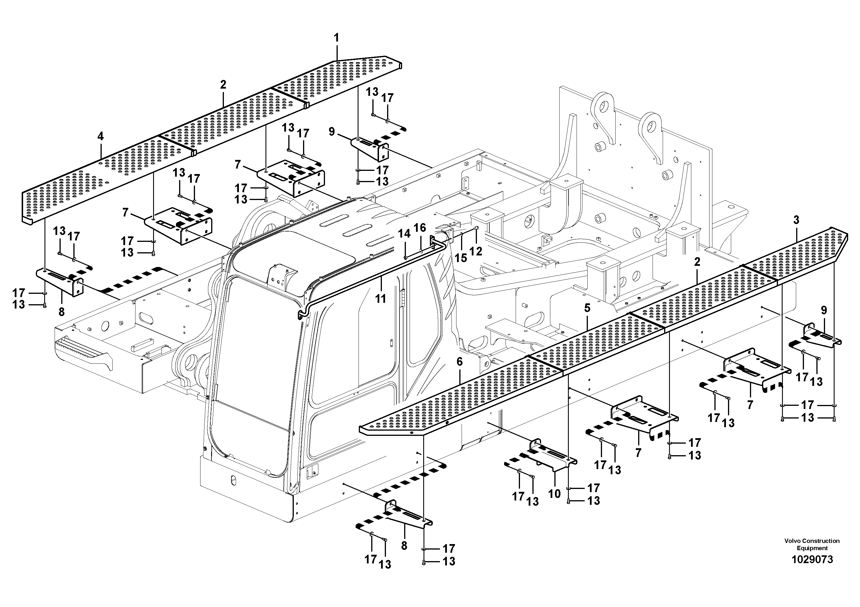 Pedal bracket R.h. VOE14577631 VOLVO