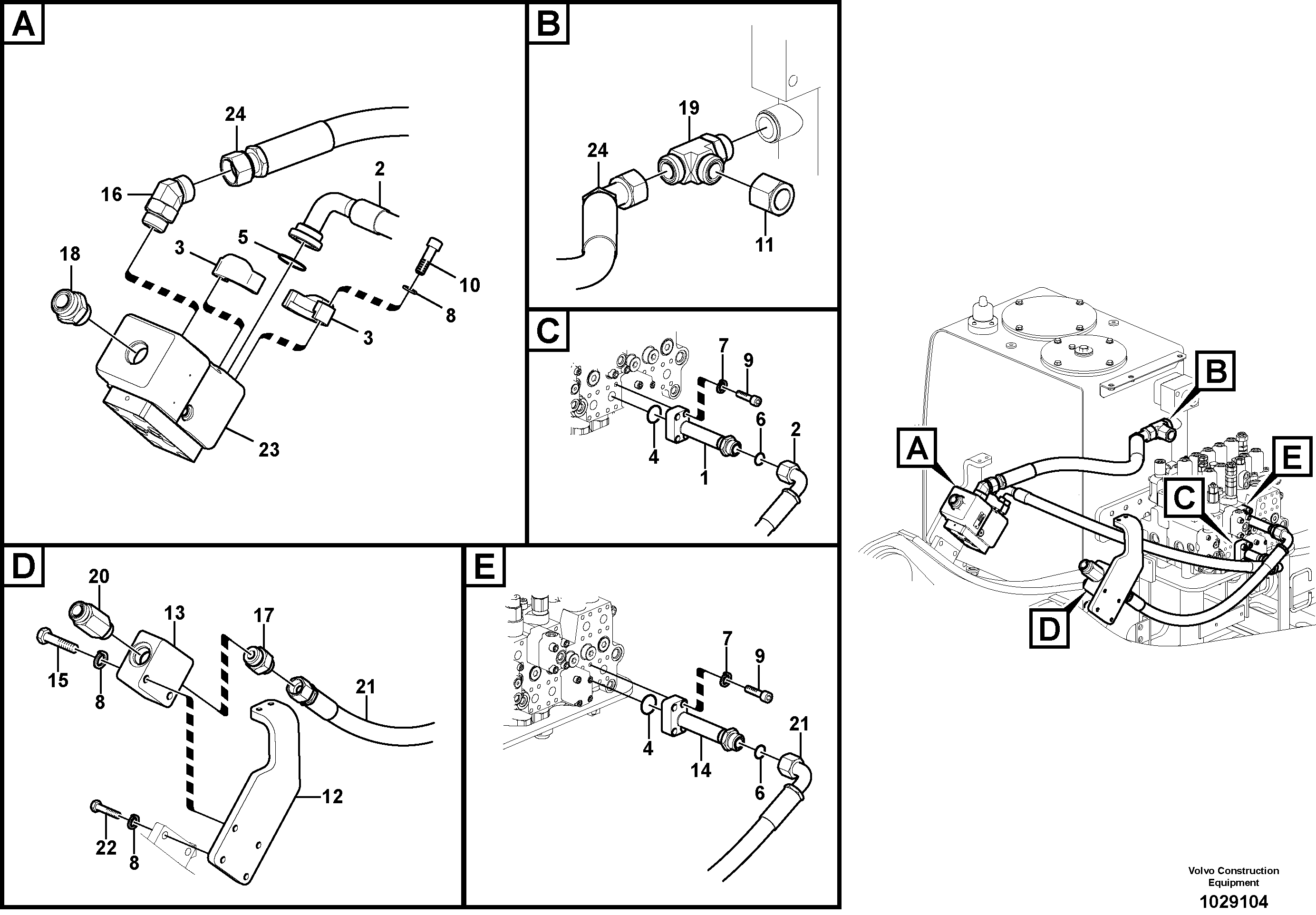 Timing gear casing VOE937528 VOLVO