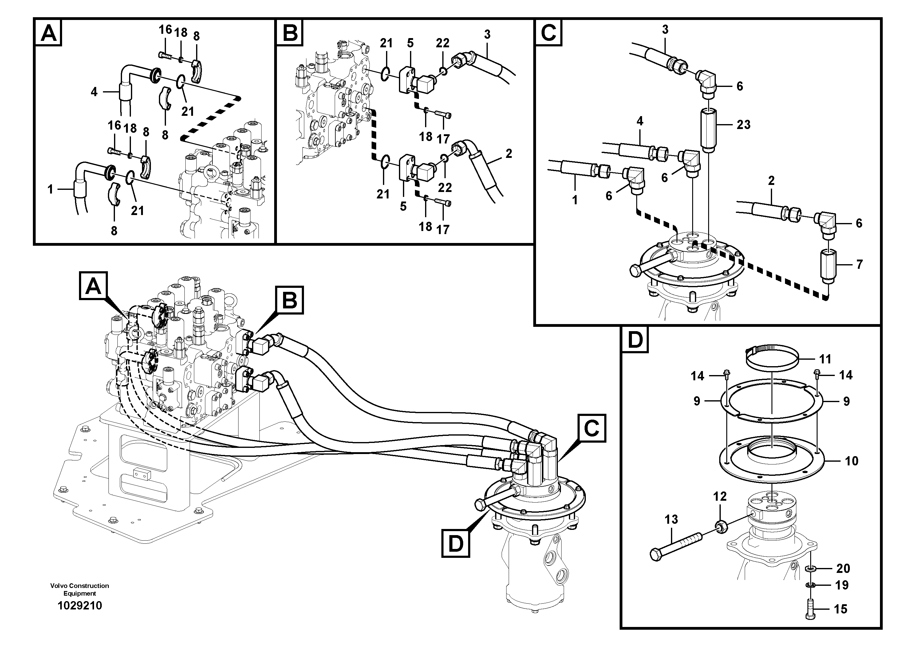 Timing gear casing VOE936360 VOLVO
