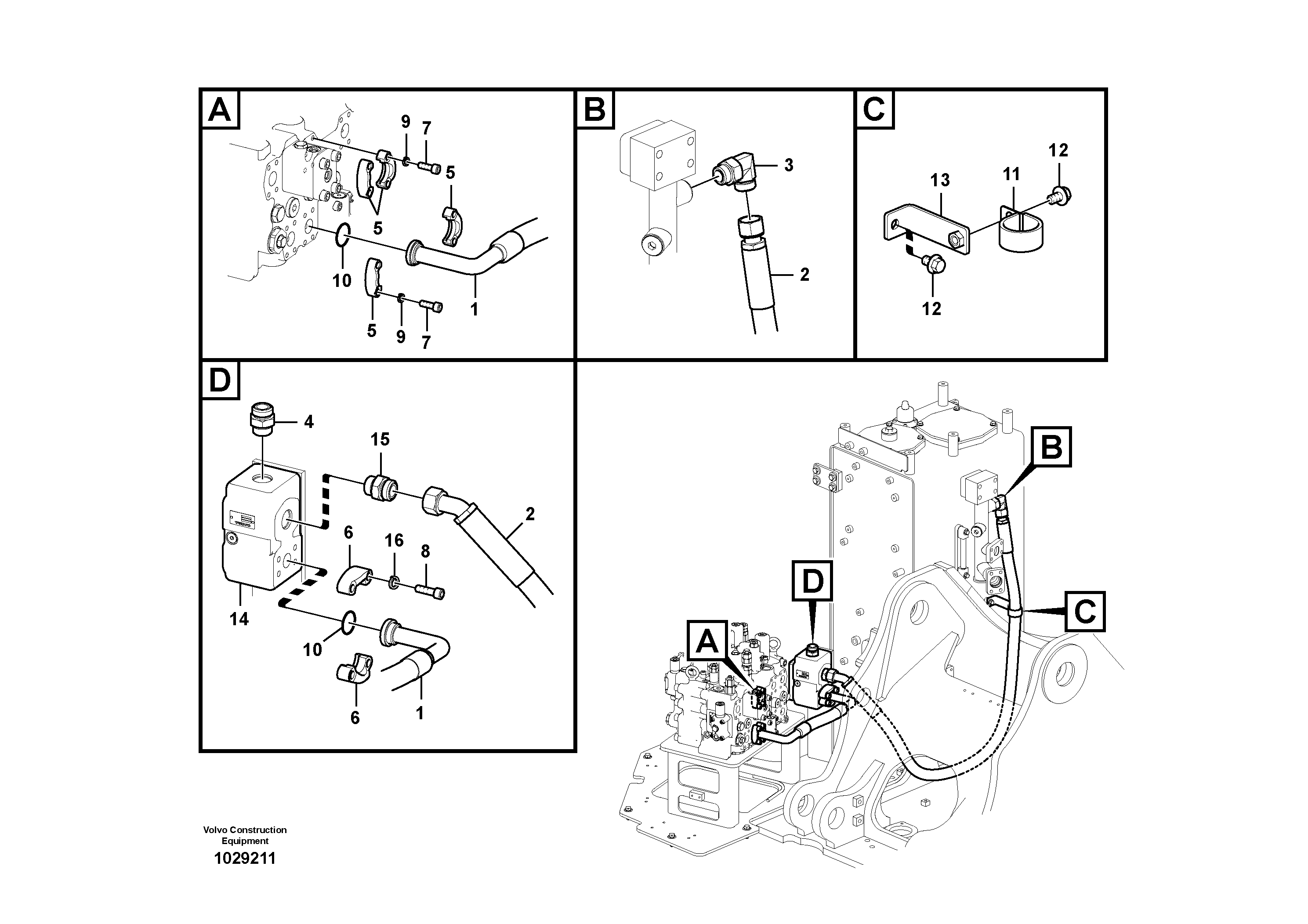 Timing gear casing VOE14881907 VOLVO