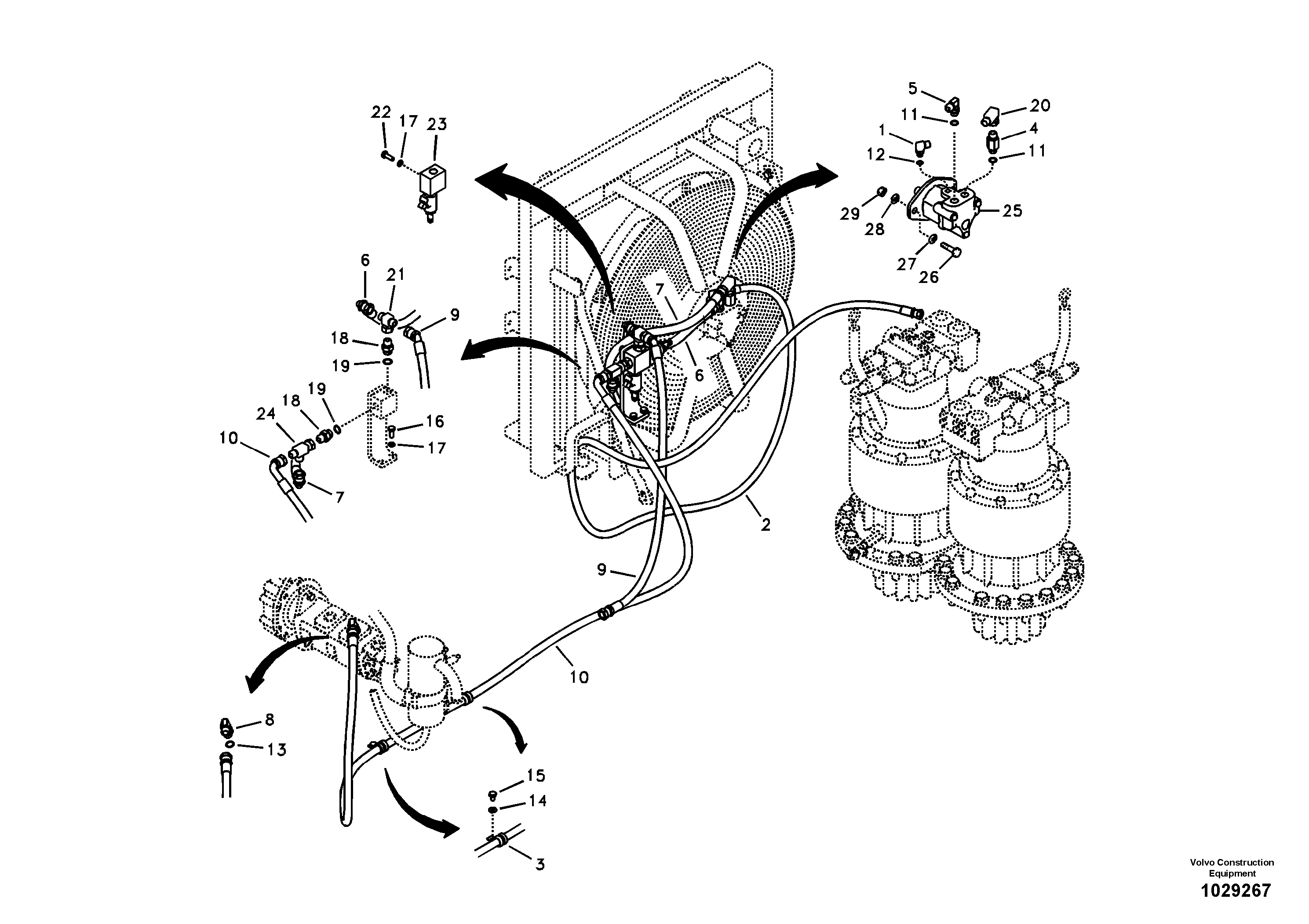 Timing gear casing SA9453-04562 VOLVO