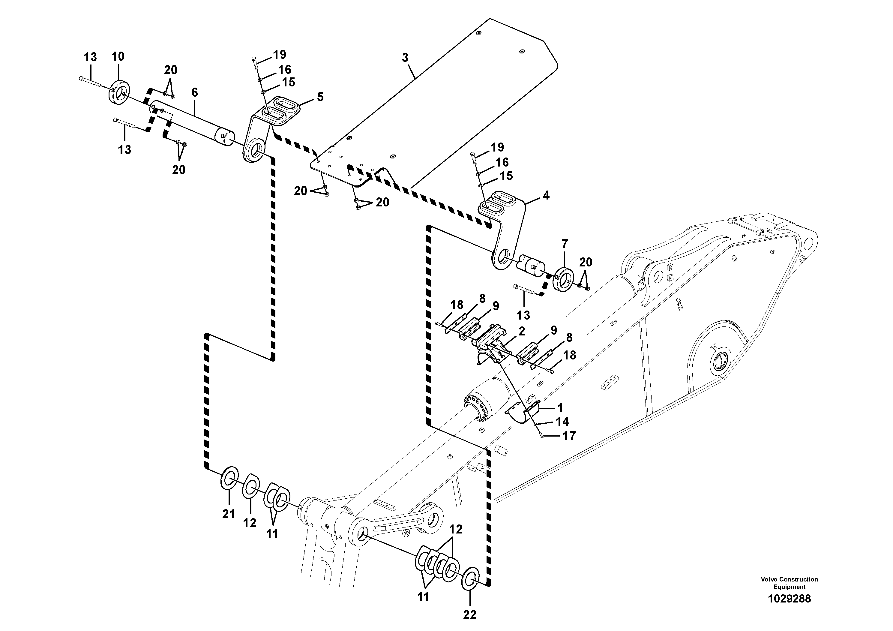 R Window Wiper VOE14549167 VOLVO