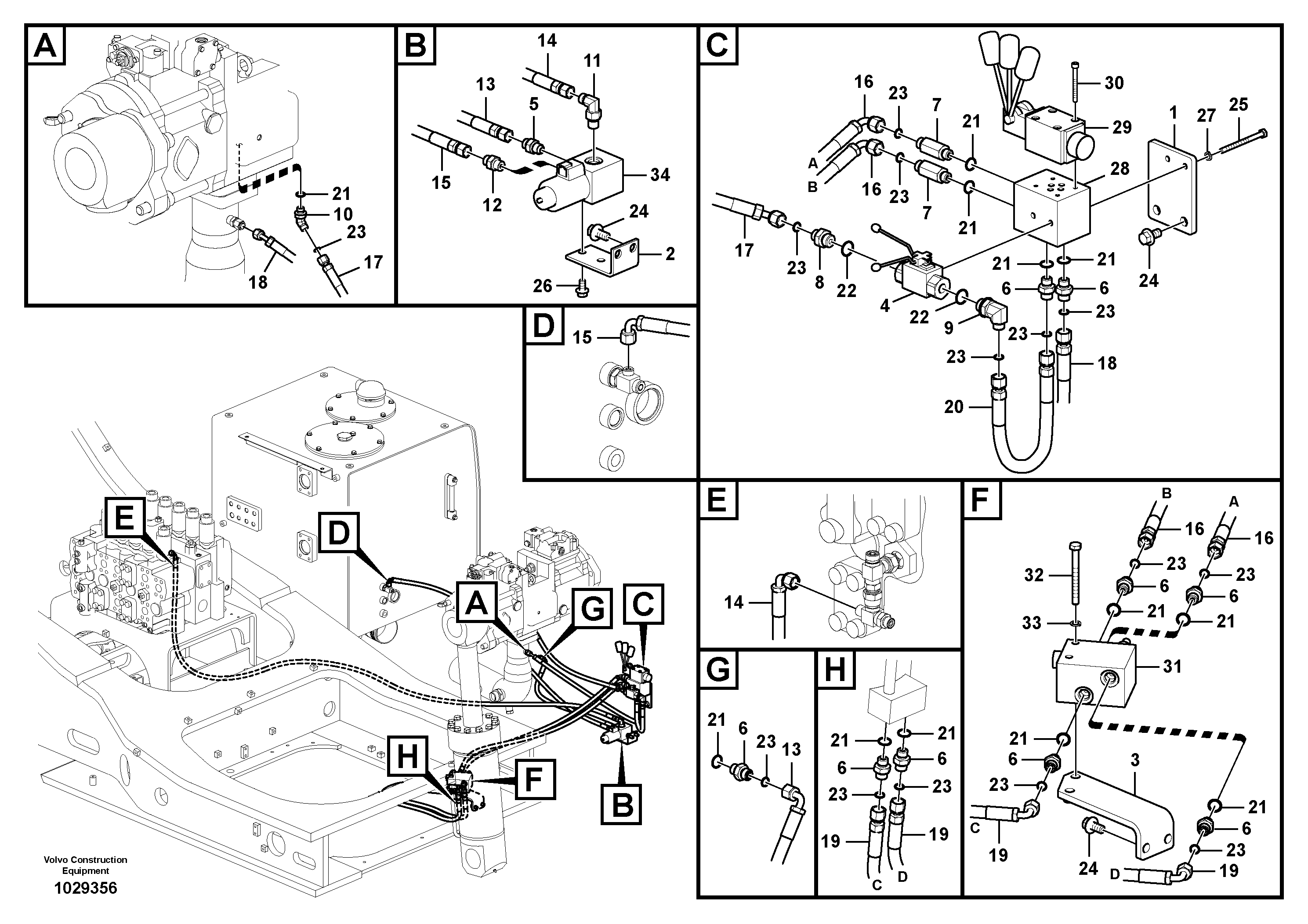 Timing gear casing VOE936742 VOLVO