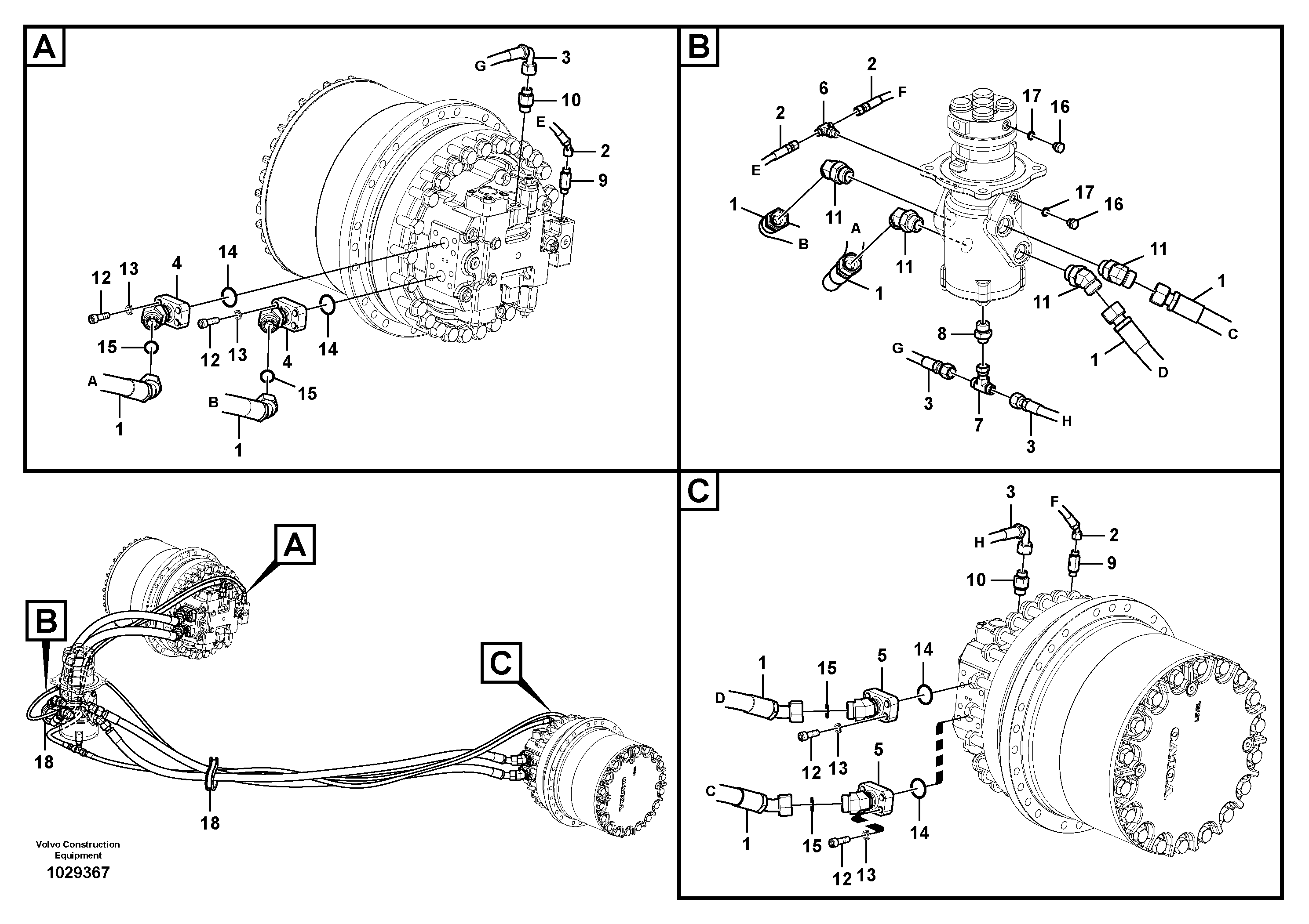 Timing gear casing VOE15035695 VOLVO