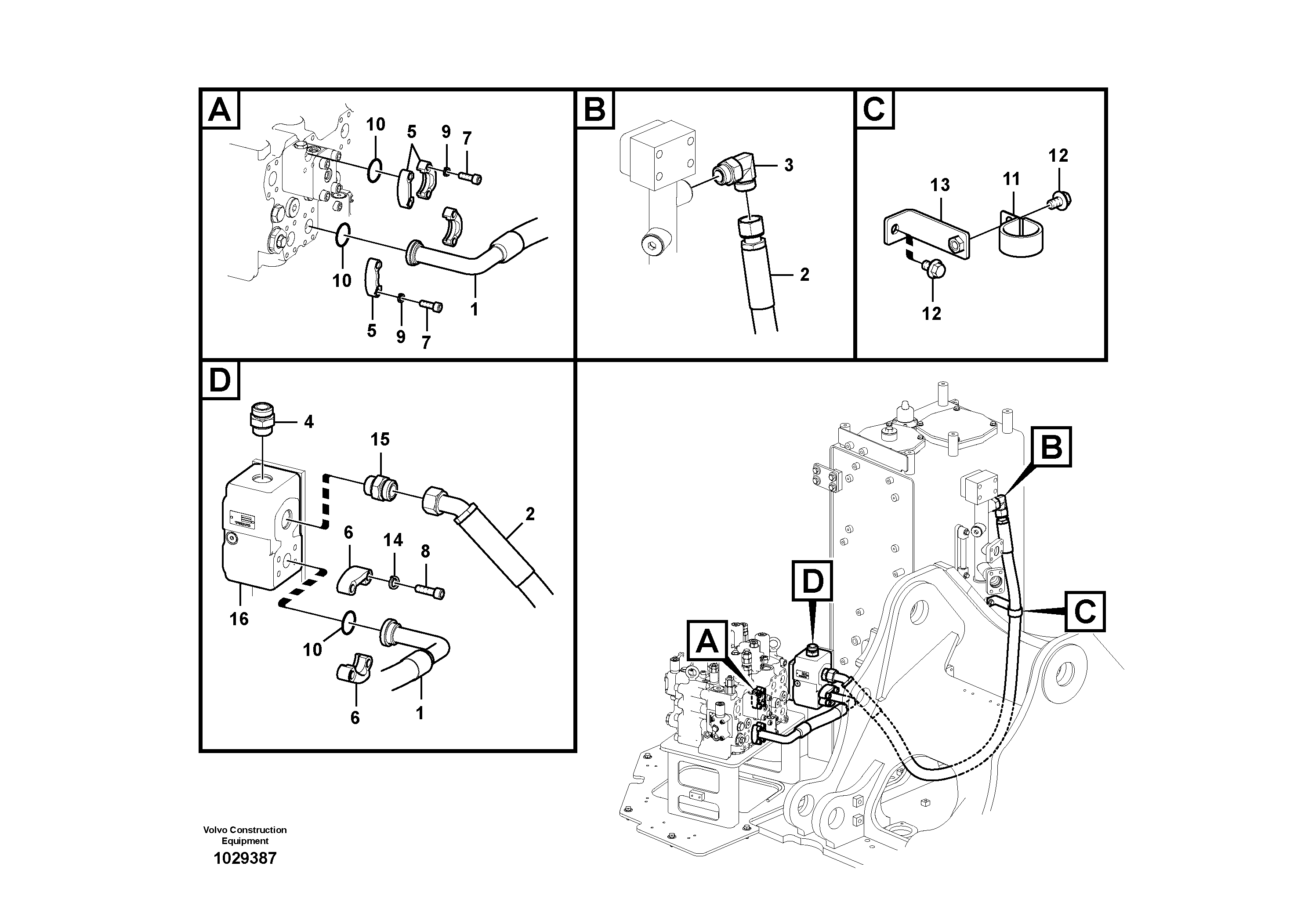 Timing gear casing VOE15062155 VOLVO