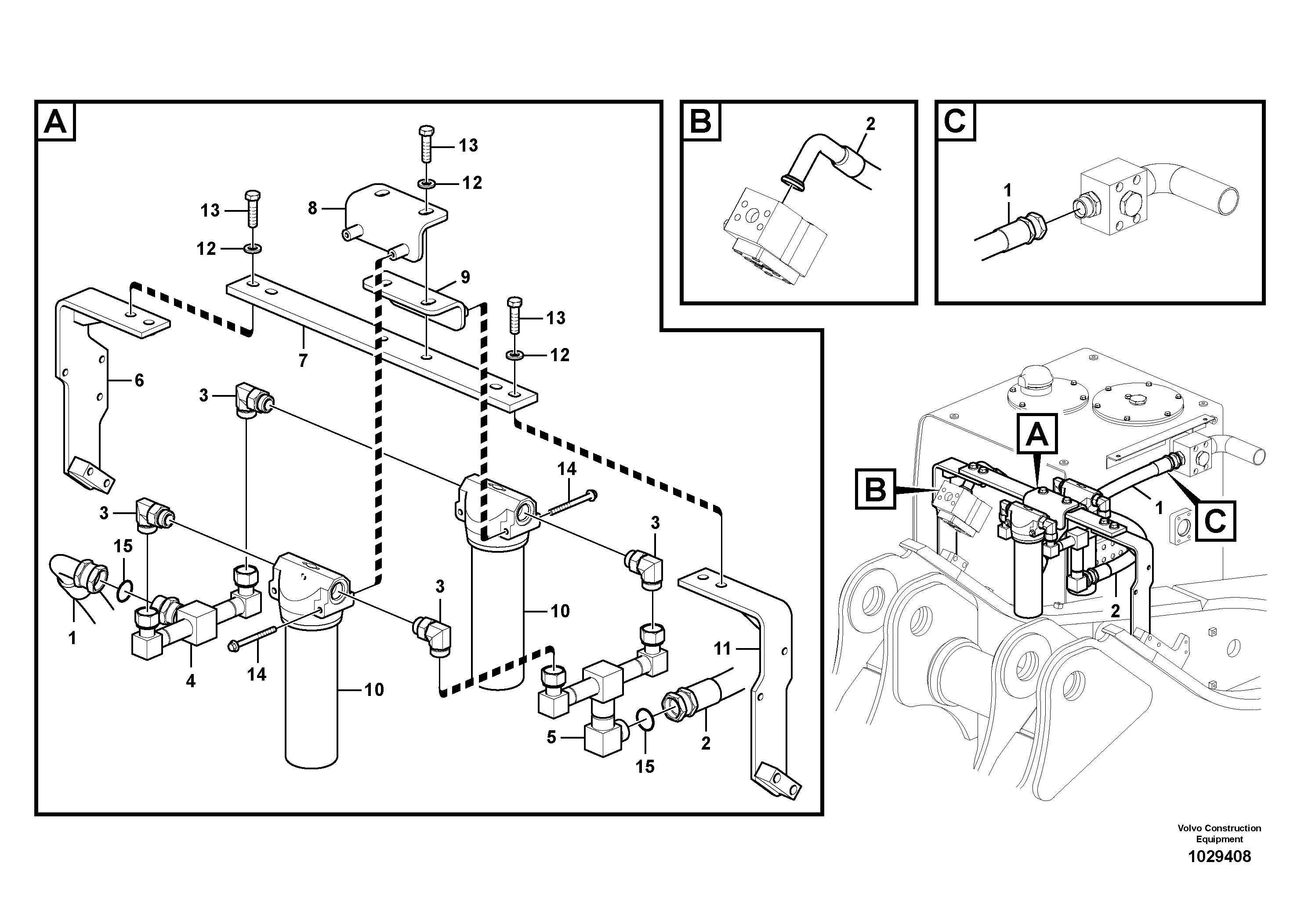 Seat frame VOE14623588 VOLVO