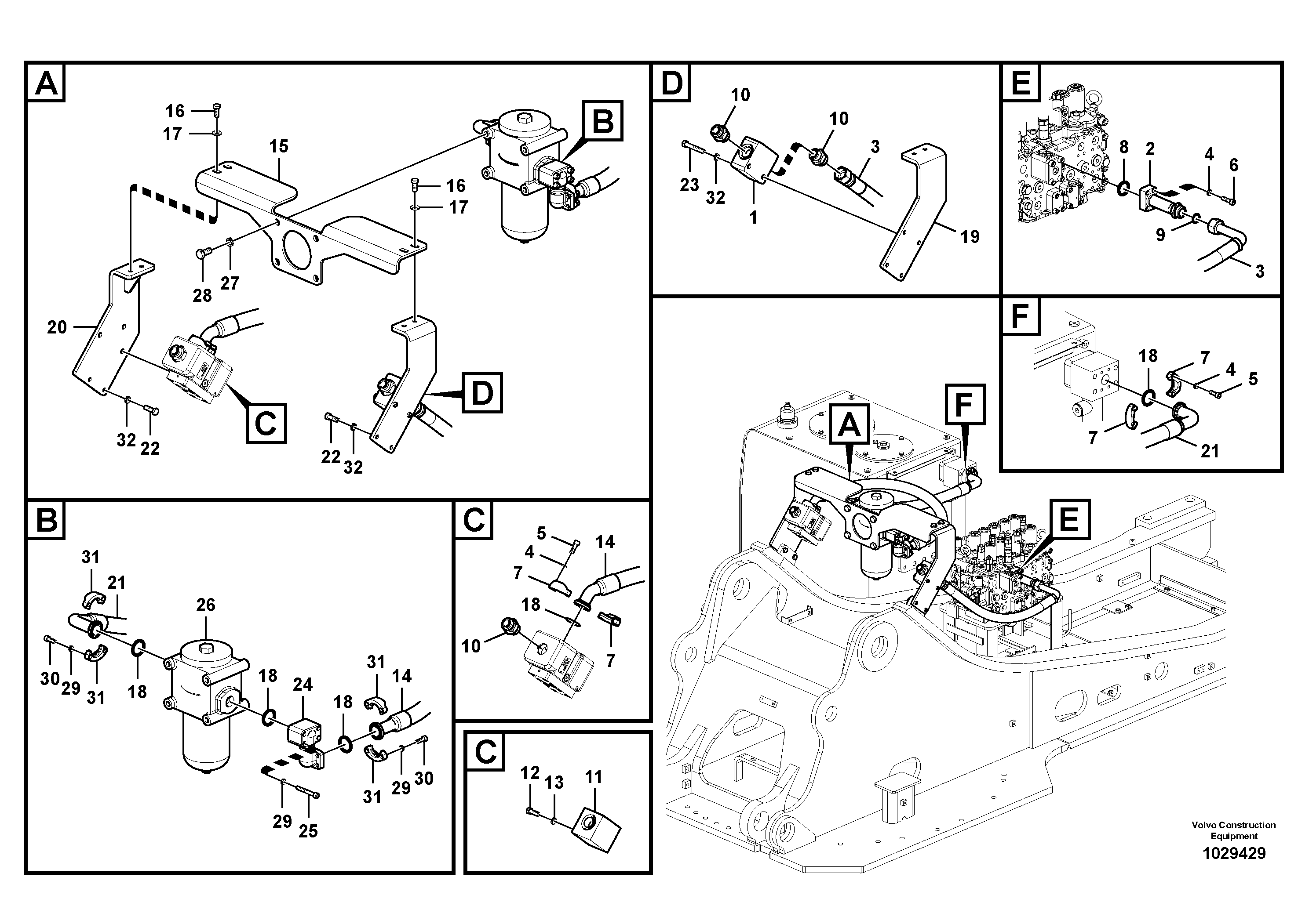 Seat frame RM/VOE14570816 VOLVO