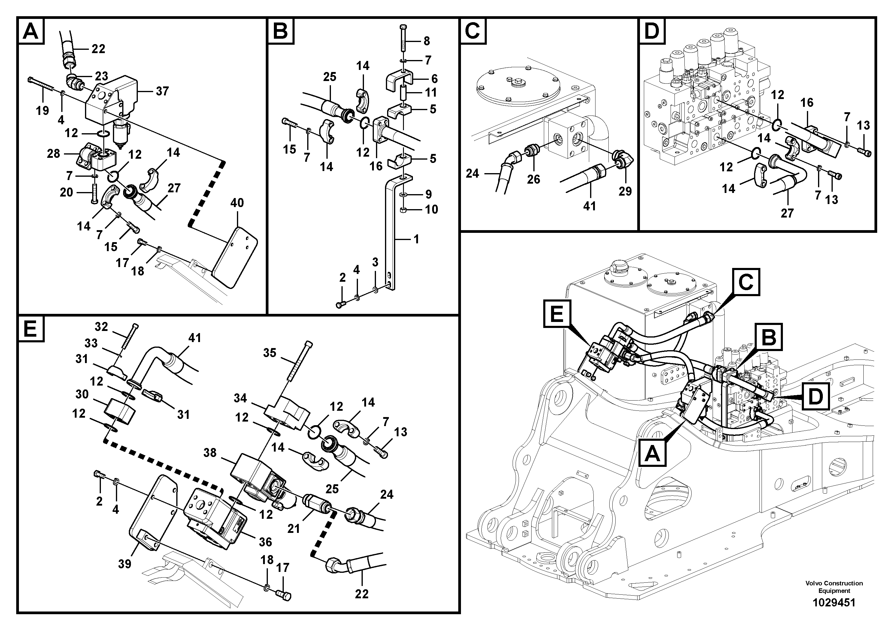 Seat frame VOE14601446 VOLVO