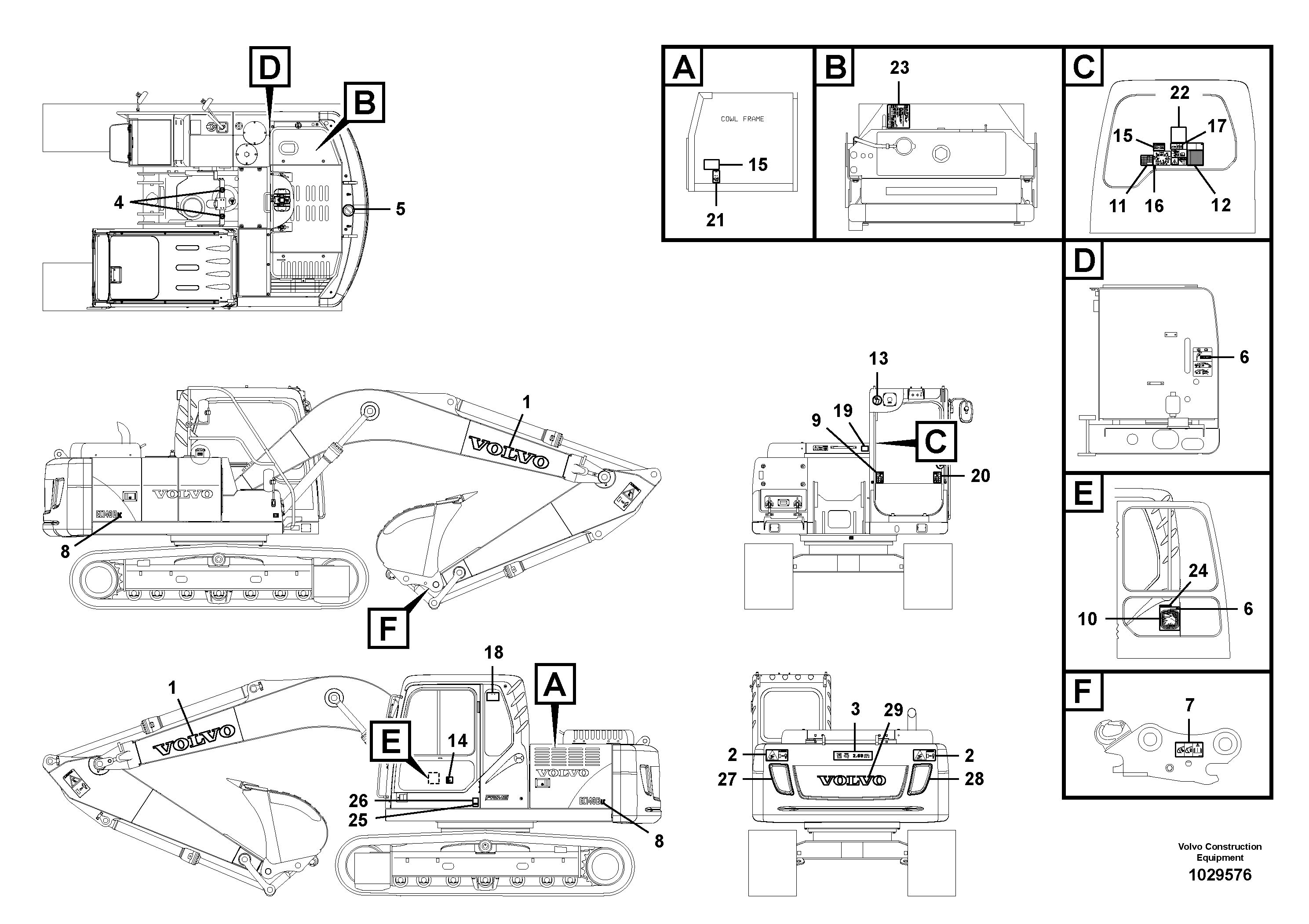 Cylinder Block VOE14616301 VOLVO