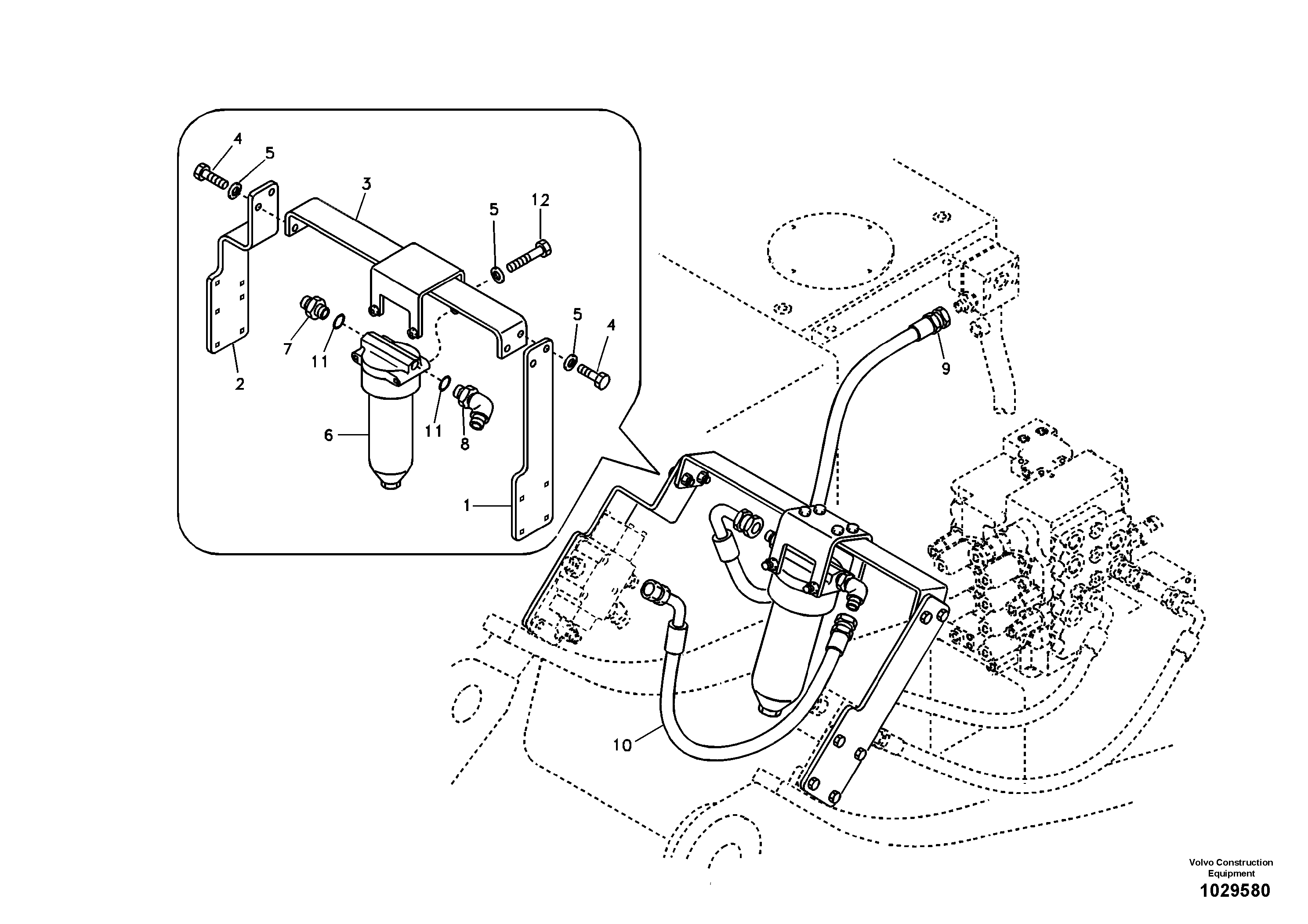 Bracket VOE14509902 VOLVO