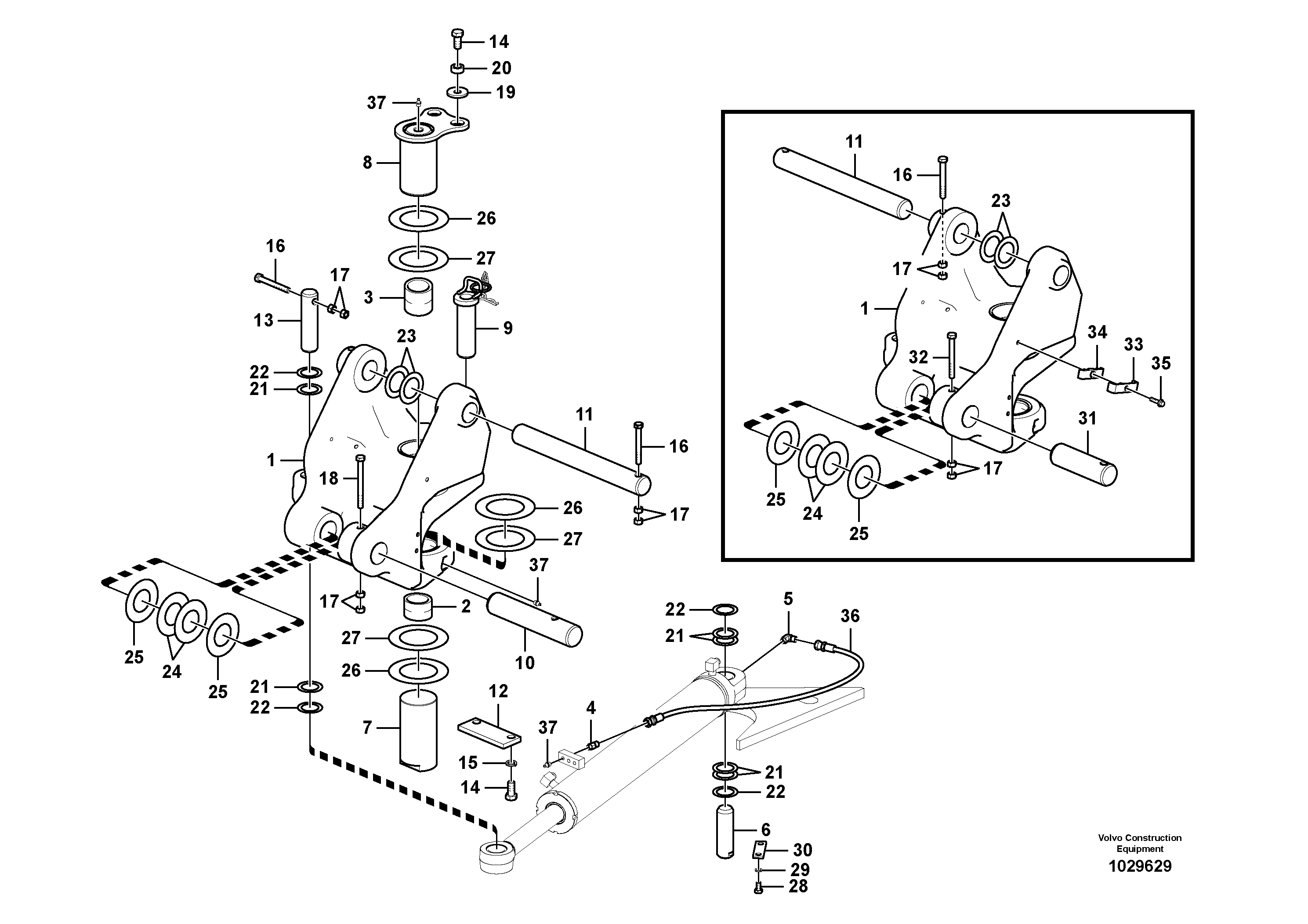 Swg Lk Cylinder VOE14555573 VOLVO
