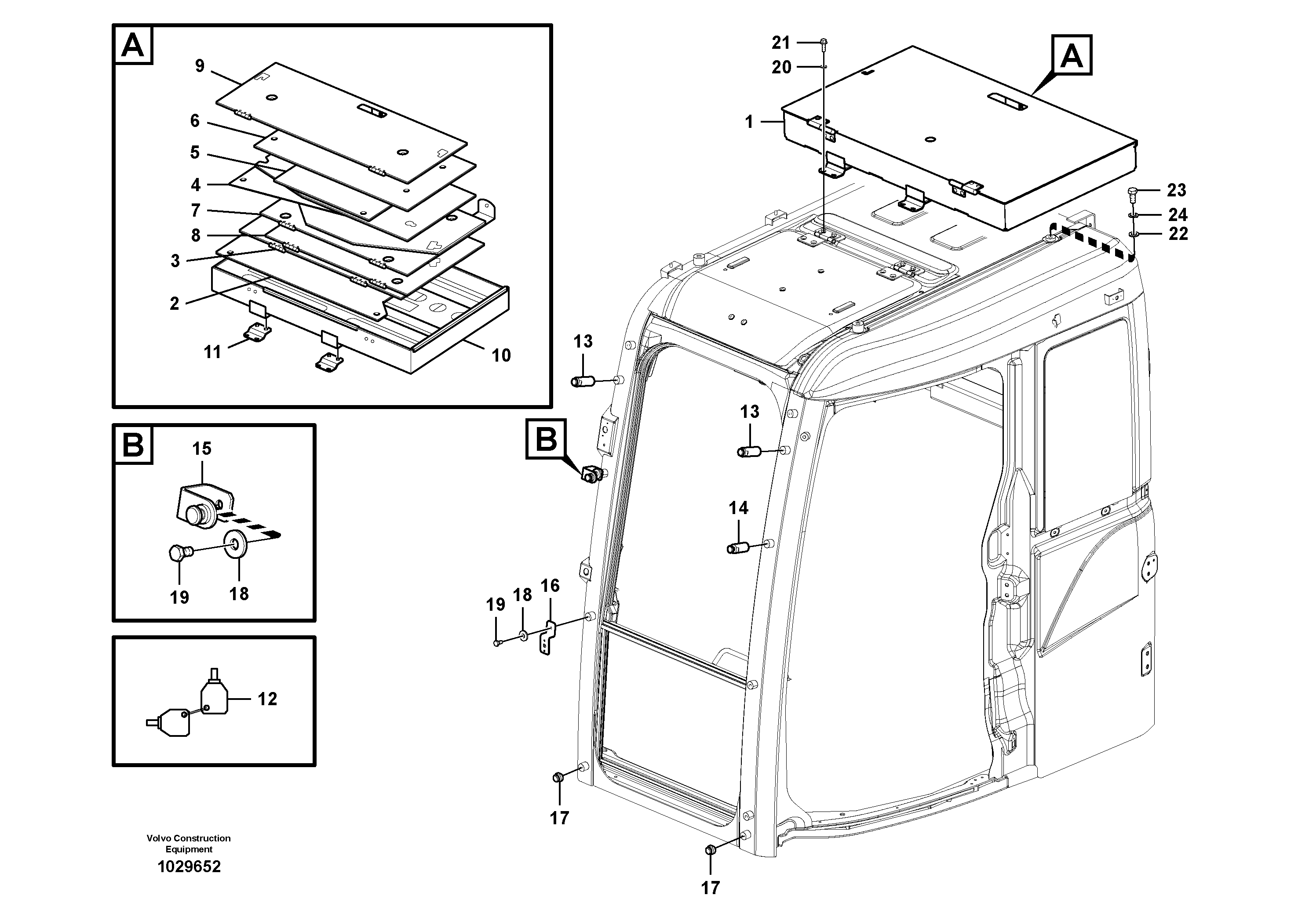 Seat frame VOE14601022 VOLVO