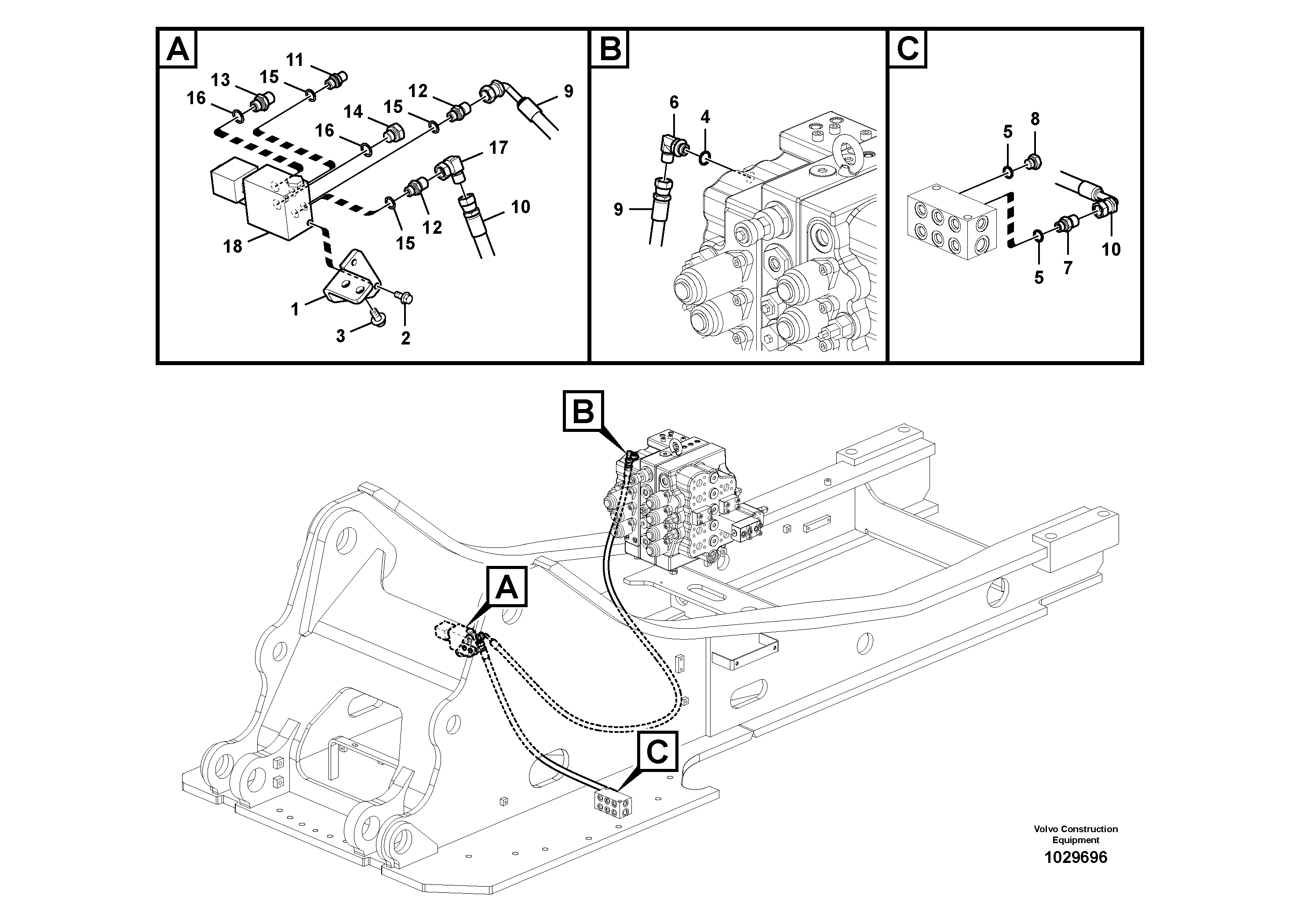 Timing gear casing SA9453-03645 VOLVO
