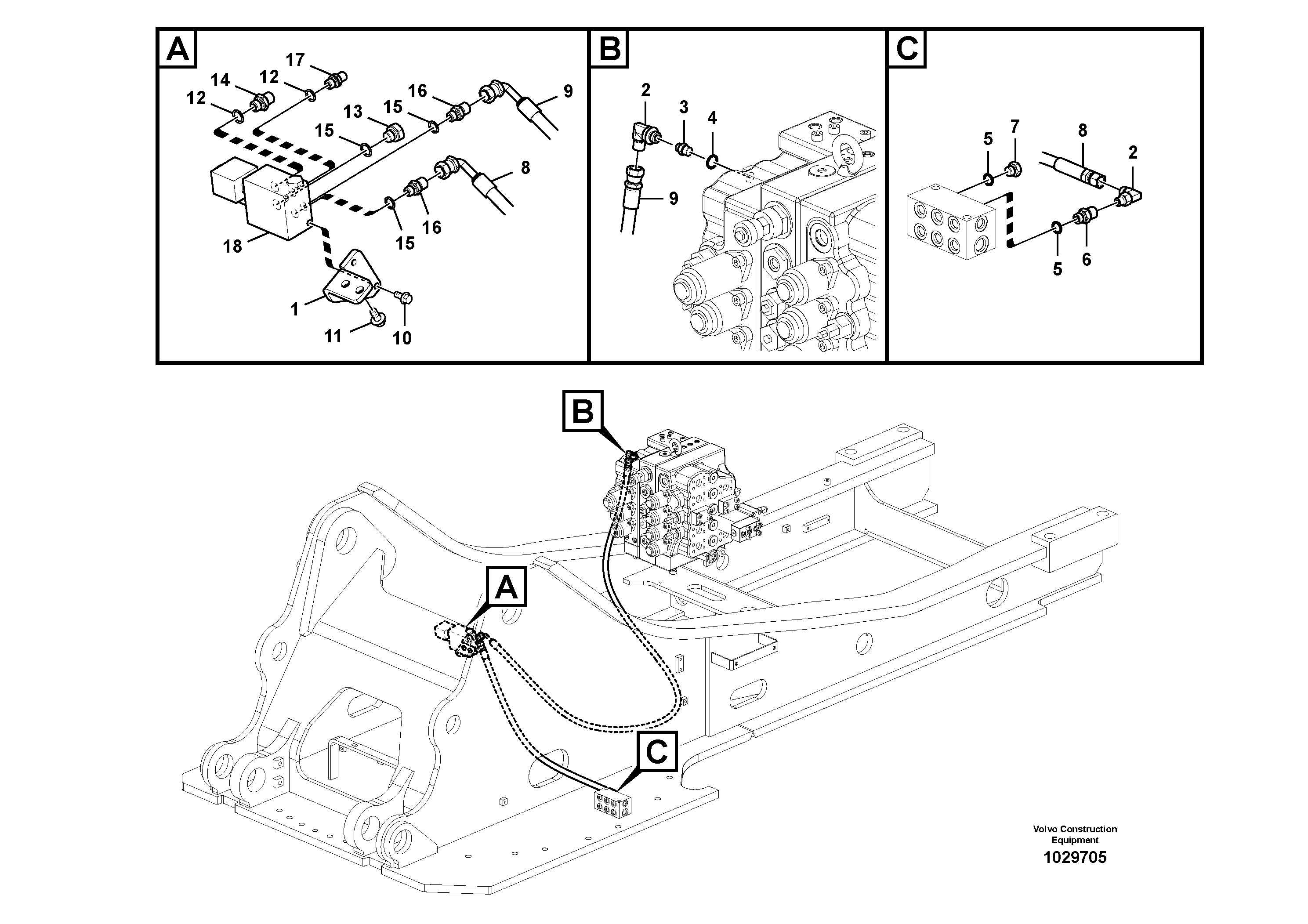 Timing gear casing VOE936263 VOLVO