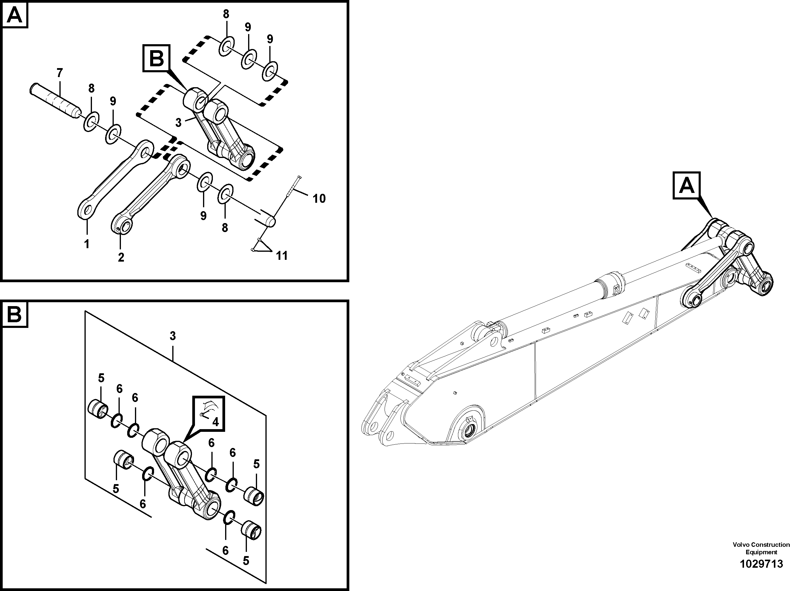 Mounting rail VOE978944 VOLVO