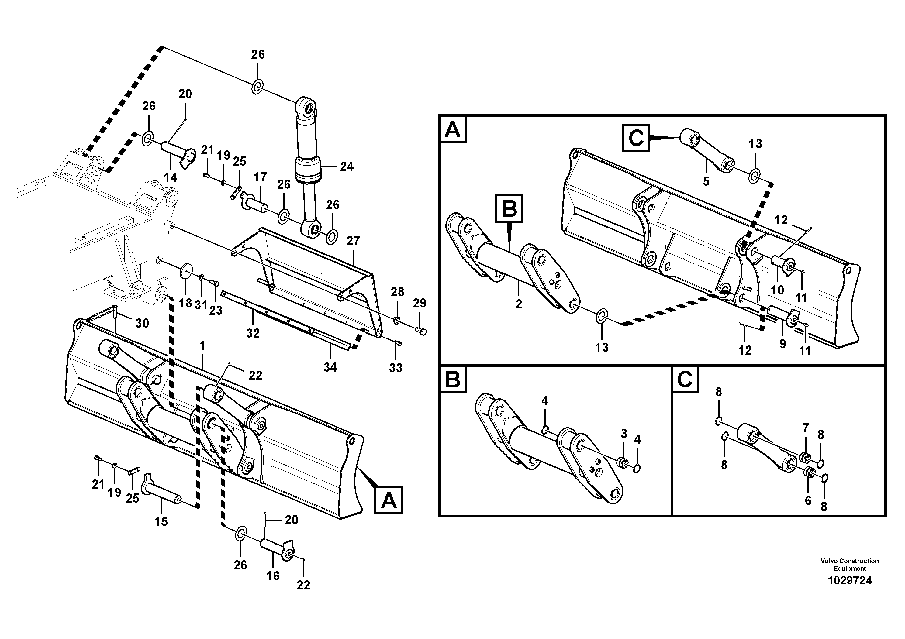 Release Arm VOE14565203 VOLVO